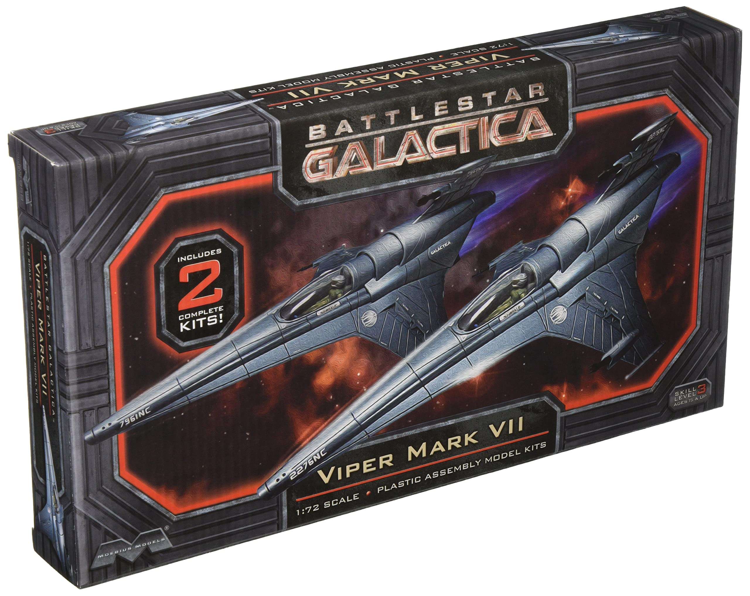 Moebius MK VII Viper Model Kit (1:72 Scale) 1