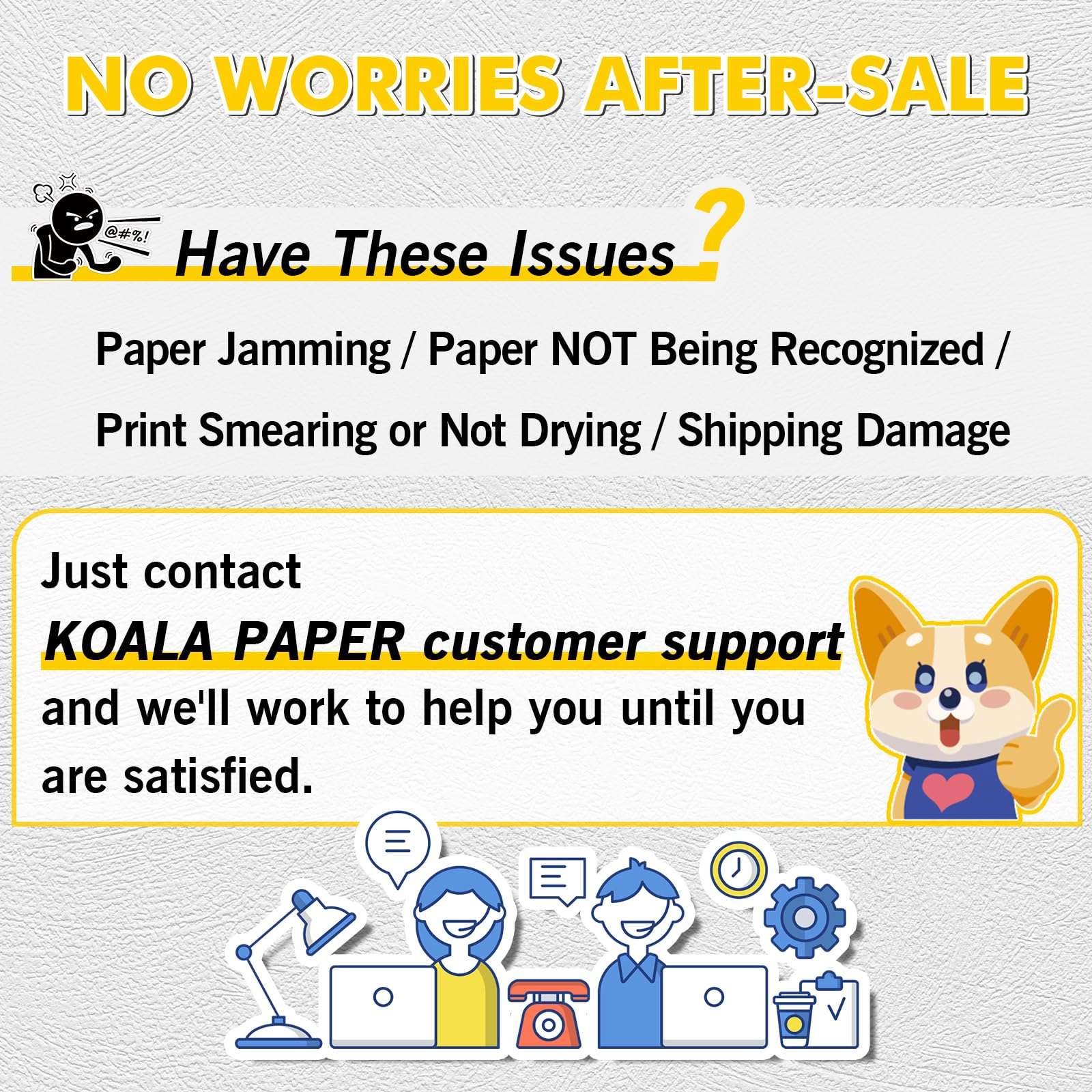 Koala Printable Clear Sticker Paper - ONLY for LASER Printer - 8.5x11 Inch 20 Sheets Full Sheet 100% Transparent Label Paper for DIY Personalized Decals, Labels 5