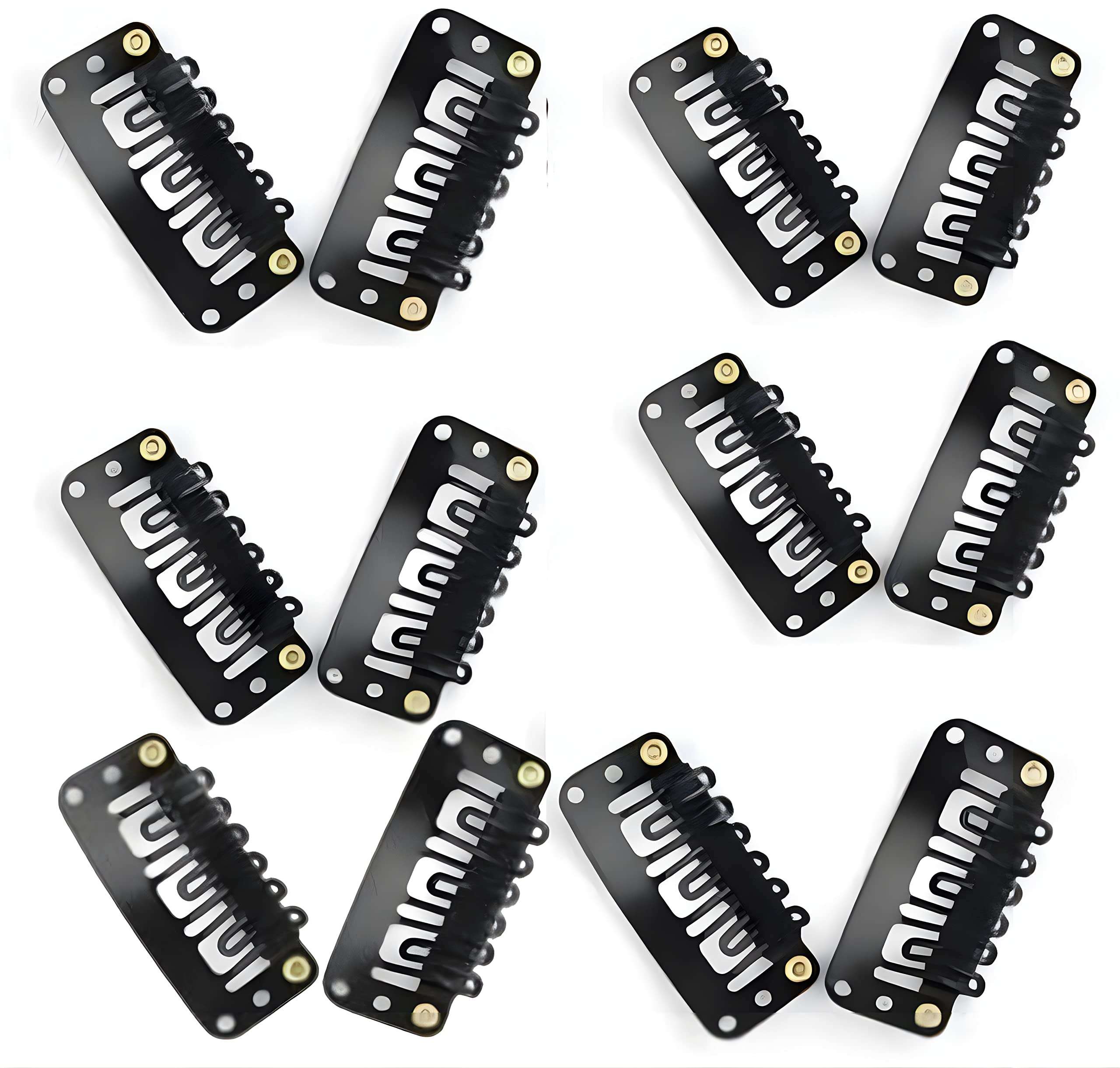 Hair Extension Clips| Hair Patch Clips| Hair Wig Clips| Hair Attachement Clips| Hair Bonding Clips| Stainless Steel| Durable & Heavy| Tic-Tac Mechanism| 1 inch (500 pcs) 1