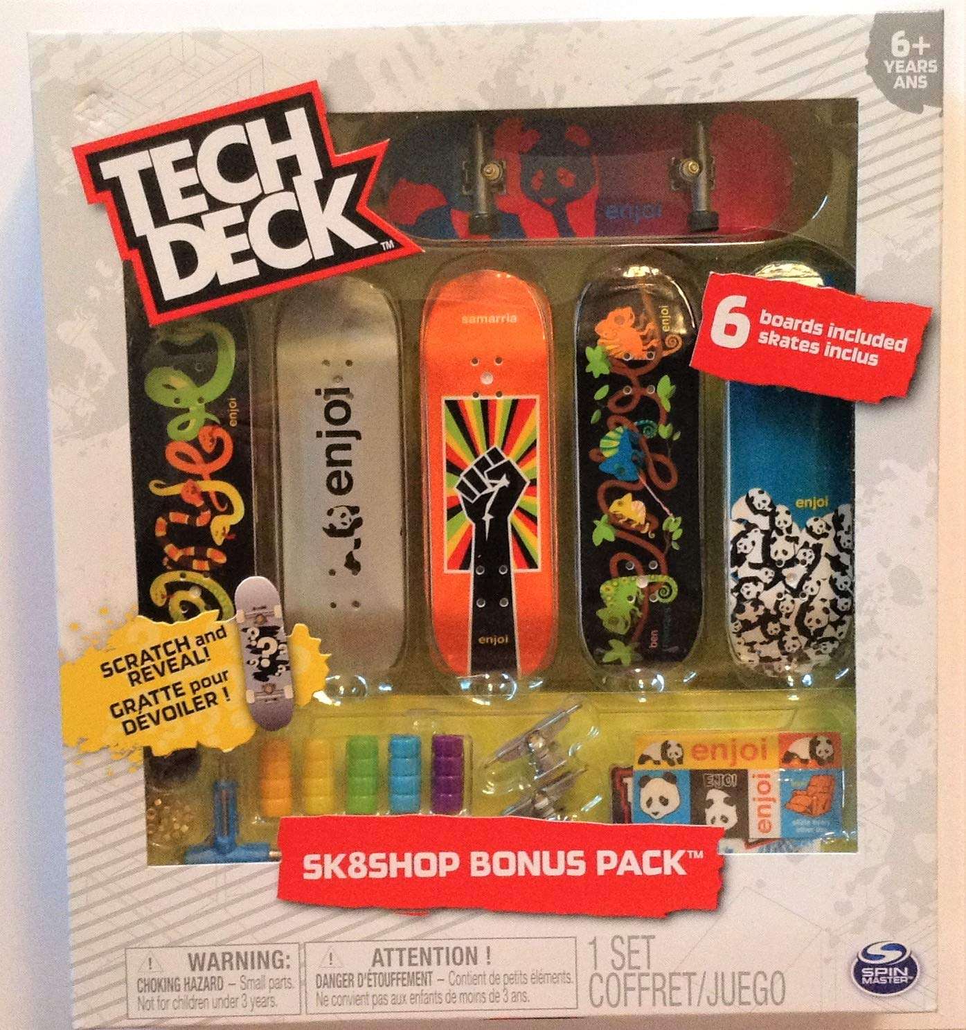 Yasirona TANGDIAABBCC Zymise Enjoi Sk8shop Bonus Pack with 6 Fingerboards - 20th Anniversary #20107718