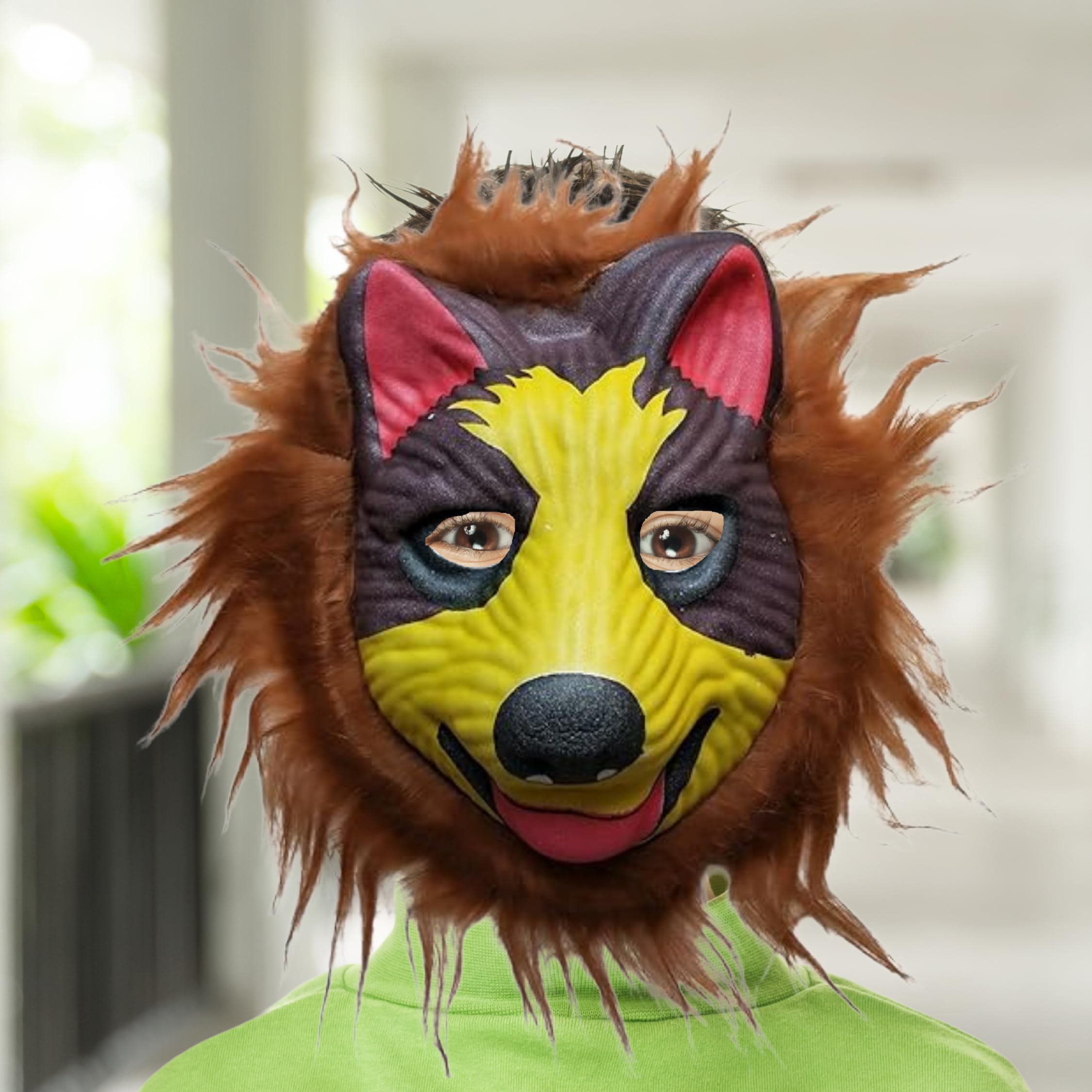 Salvus APP SOLUTIONS Colorful Protection: Holi Face Mask with Elastic - Celebrate Safely in Style with Festive Patterns, Comfortable Fit, and Reusable (Yellow & Brown_6x8 inch)