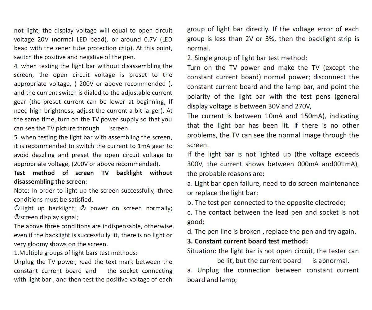 TKDMR Multipurpose Tester for LED TV Backlight and Constant Current Driver Board - Used in All LED Lights Repair Output 0-330V 5