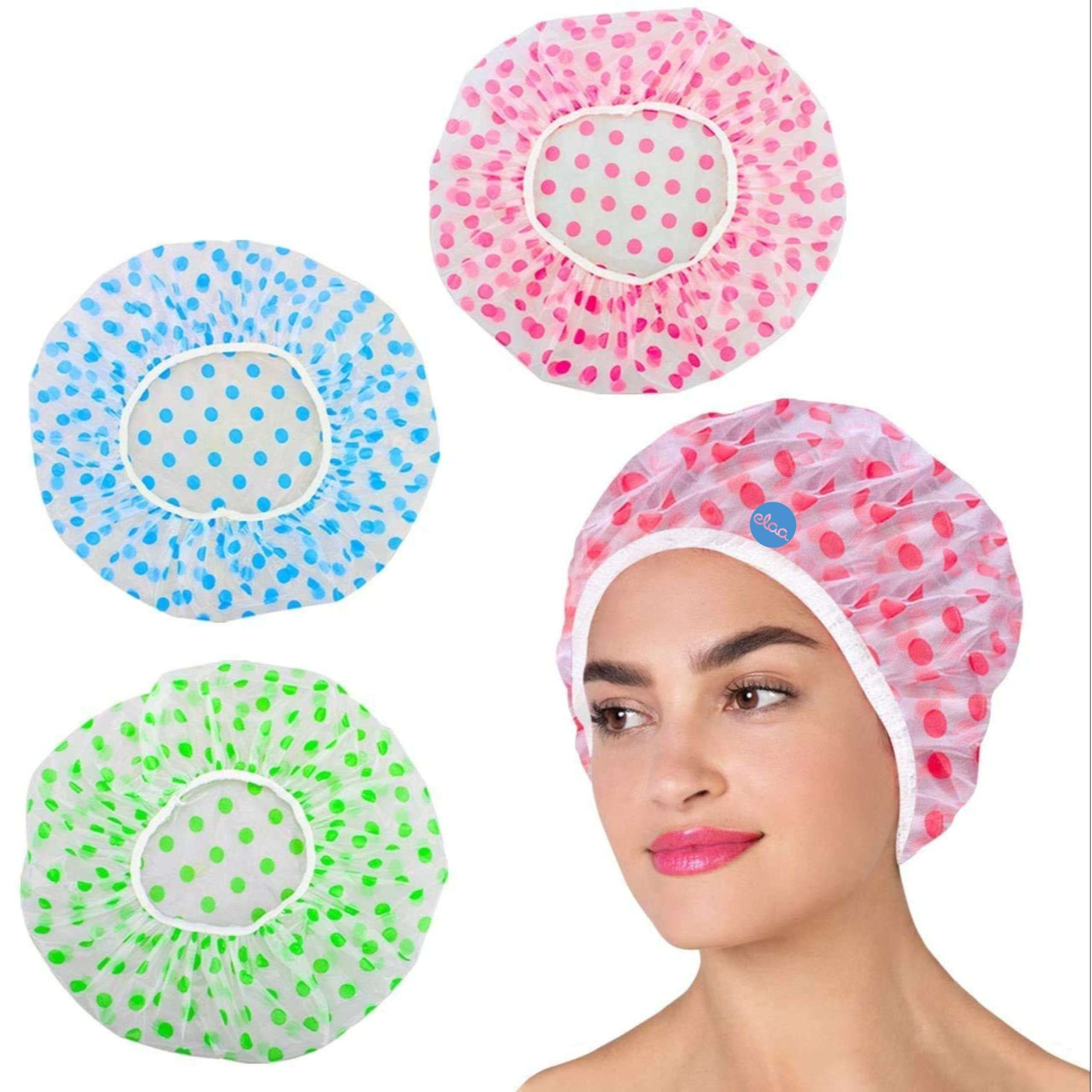 [Ear Lobe & Accessories] Combo Pack (1 Pc Face Pack Mixing Bowl (200 ml) | 1 Pc Transparent Handle Face Pack Brush | 1 Pc Shower Cap) (Color May Vary) 3