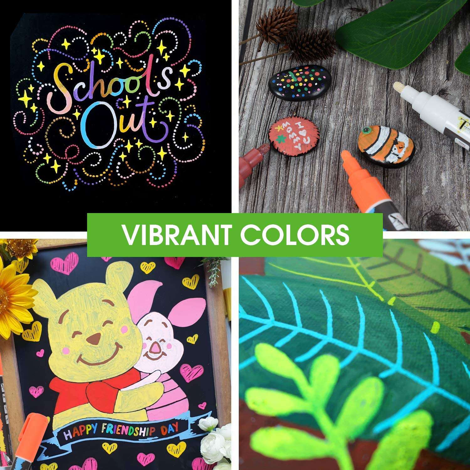 Tavolozza 30 Color Chalk Markers for Blackboards - Bold Color Dry Erase Marker Pens - Chalk Markers for Chalkboards Signs, Windows, Blackboard 6