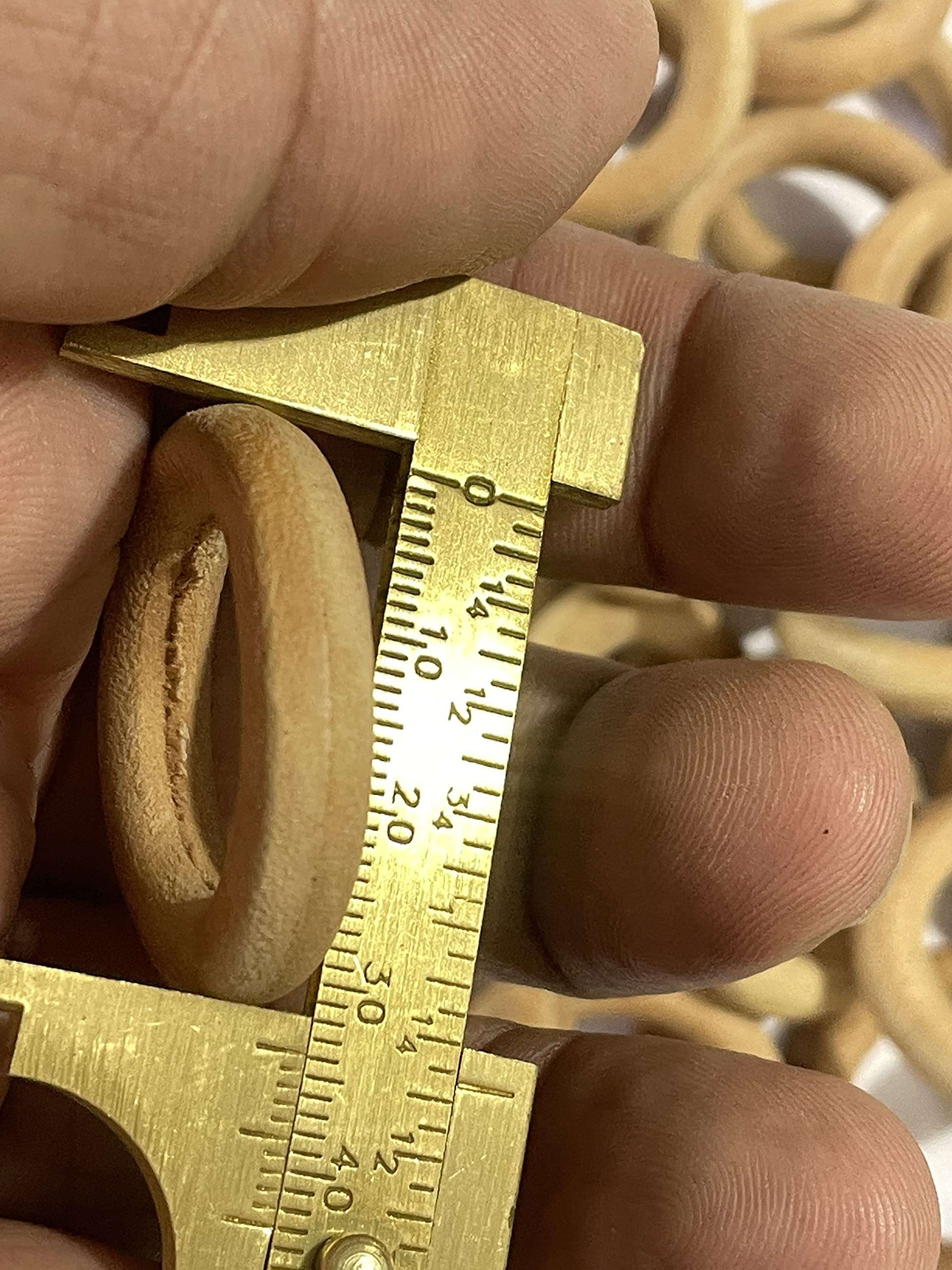 OMX Round Wooden Rings Set of 50 Pc Rings-Macrame, DIY Art and Craft, Jhula, Toran, Bag, Bunting, Door Hanging, Wall Hanging (1.5 Inch) 4