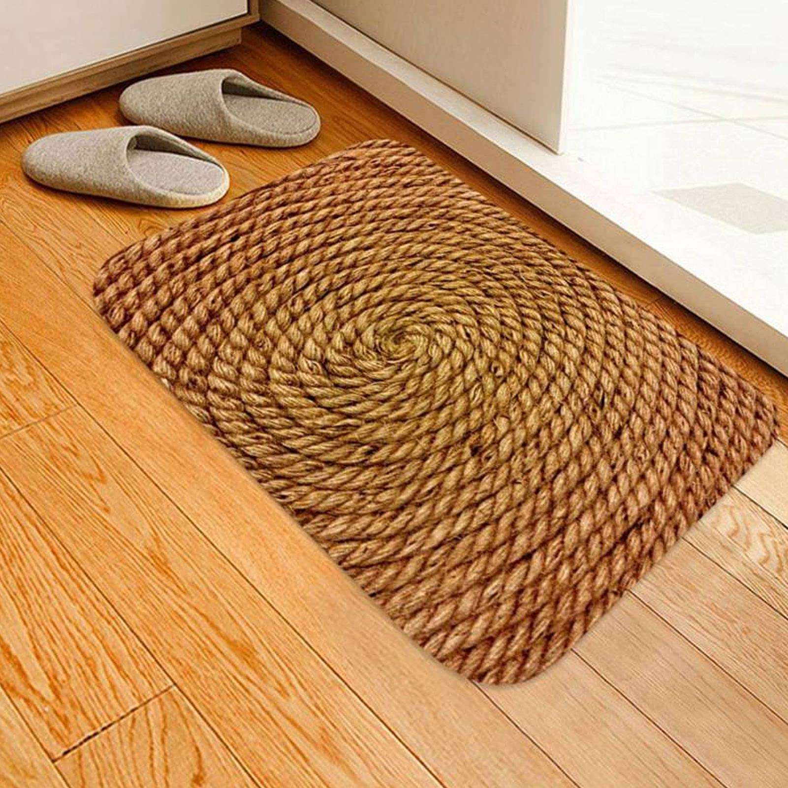 Indoor Carpet, Non Slip Absorbent Bath Rug Good Air Permeability Wear Resistant Soft Comfortable Fabric for Bedroom for Kitchen for Bathroom 3