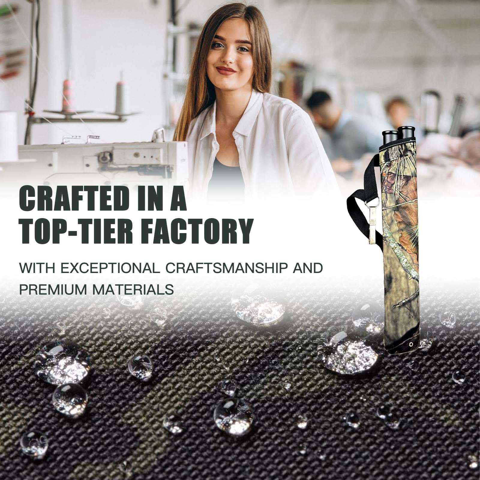 JIALUCONG Camouflage Arrow Tube - Camo Arrow Quiver for Bow Hunting - Quiver Leg - Quiver Quiver with Belt - Arrows for Compound Recurve Bow Quiver for Hunting Target Practicing Youth and Adults 5