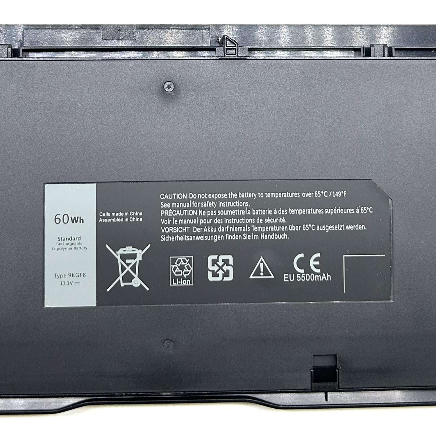 Binger New 9KGF8 Replacement Laptop Battery Compatible with DELL Latitude 6430u Ultrabook Series,fit with P/N FNTV 7HRJW 7XHVM 9KGF8 TRM4D XX1D1 312-1424 312-1425 6MT4T (11.1V 60Wh) 6