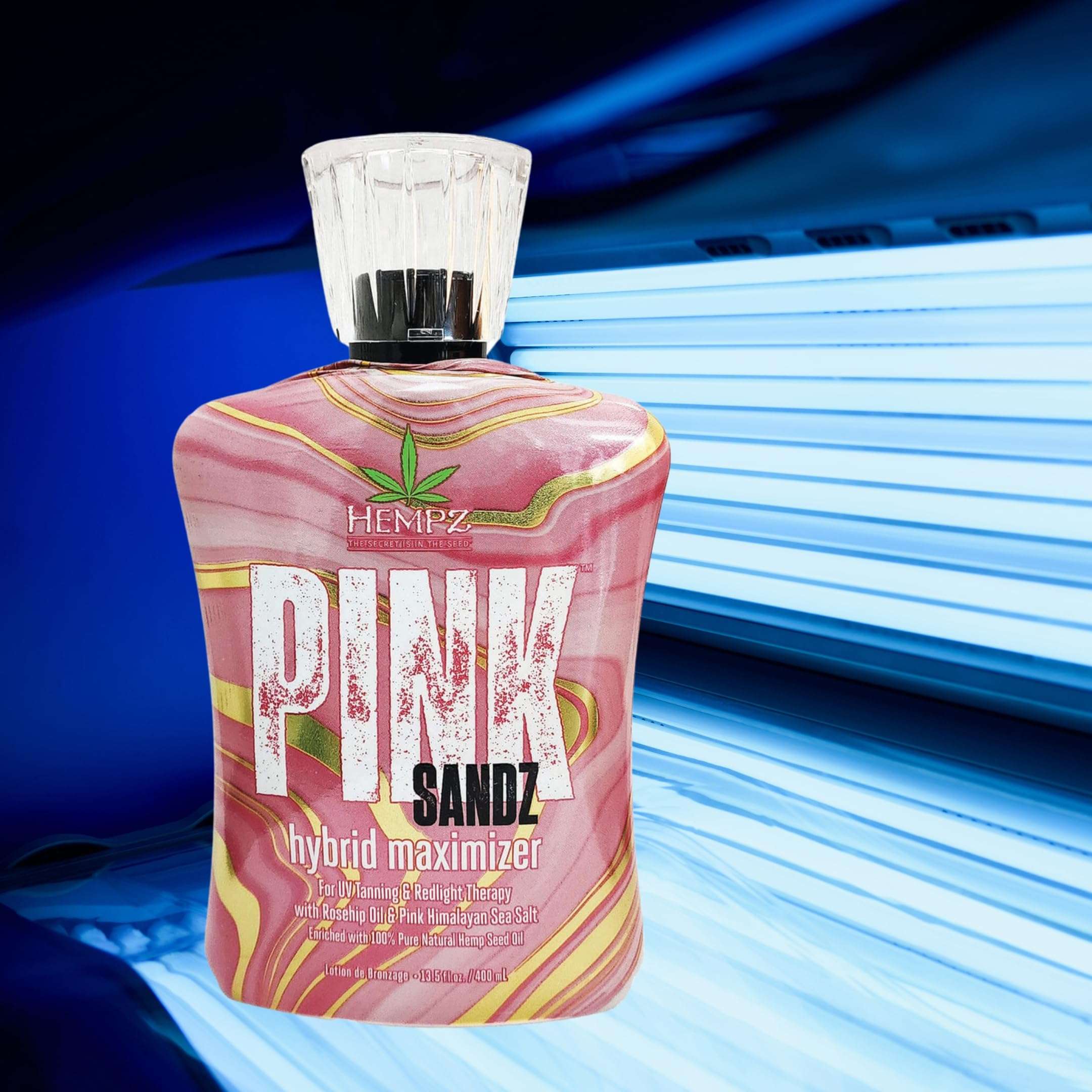 Hempz Pink Sandz Hybrid Maximizer for UV Tanning & Redlight Therapy 13.5oz 6