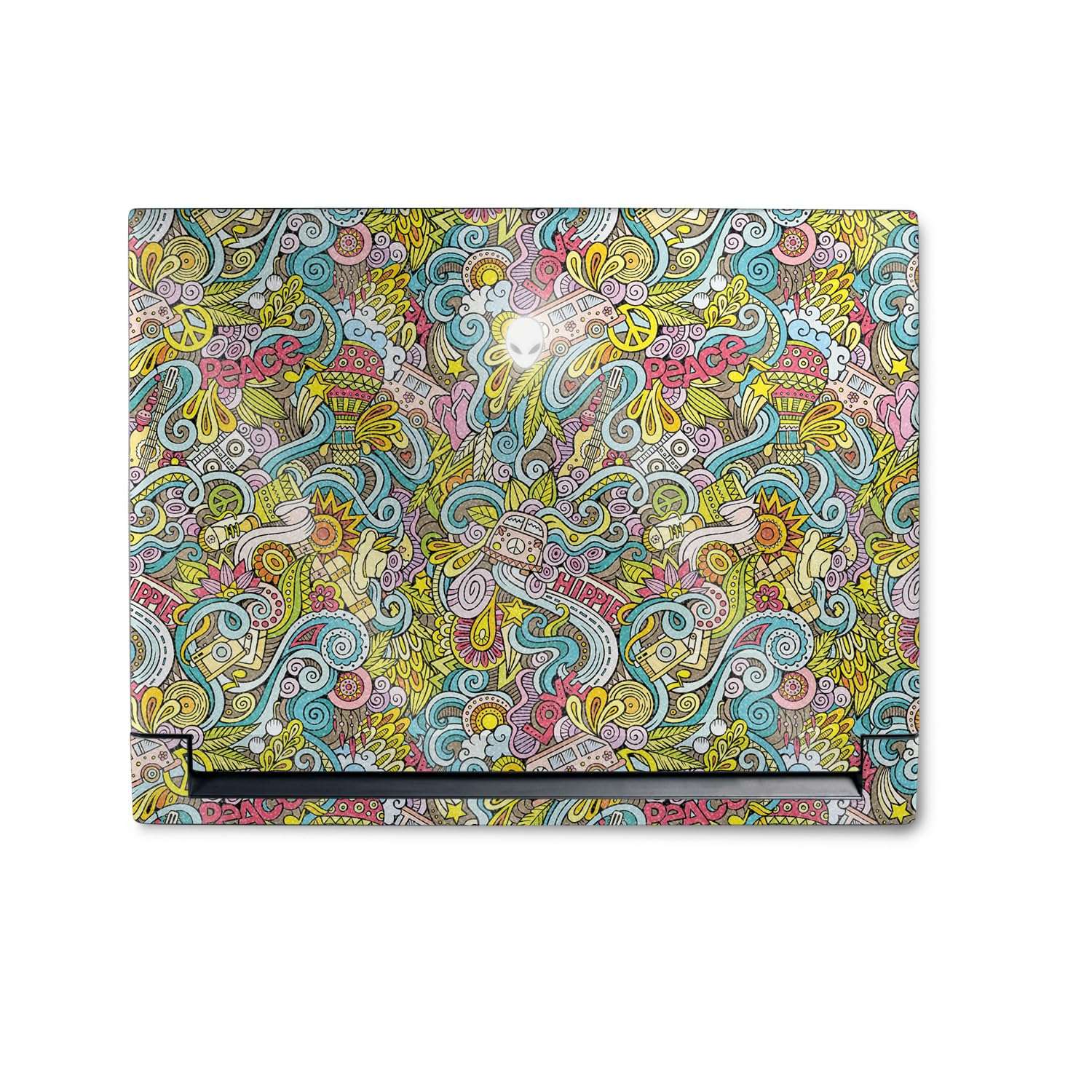 MightySkins Glossy Glitter Skin Compatible with Alienware M18 R1 (2023) Full Wrap Kit - Ultra Hippie | Protective, Durable High-Gloss Glitter Finish | Easy to Apply & Change Styles | Made in The USA 1