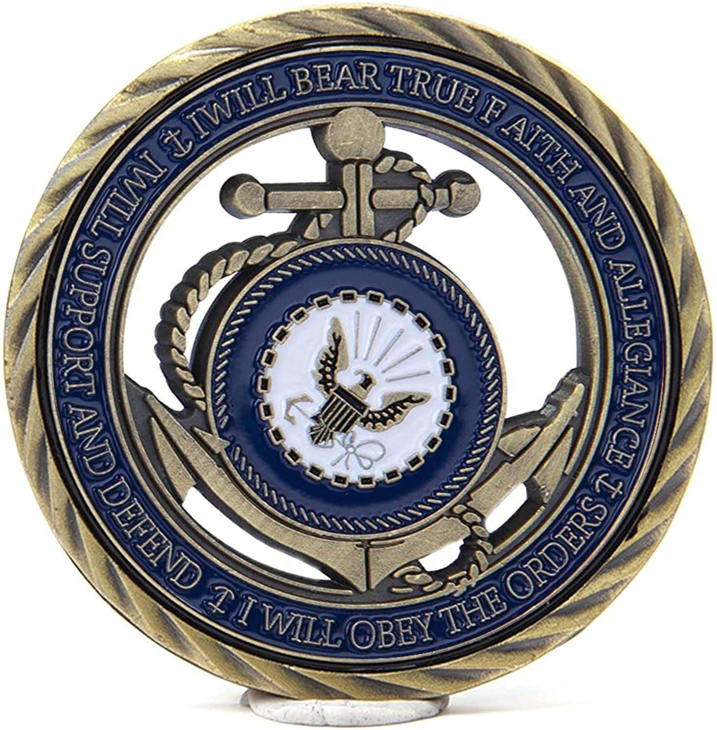 Navy Core Values Challenge Coin Collector's Medallion