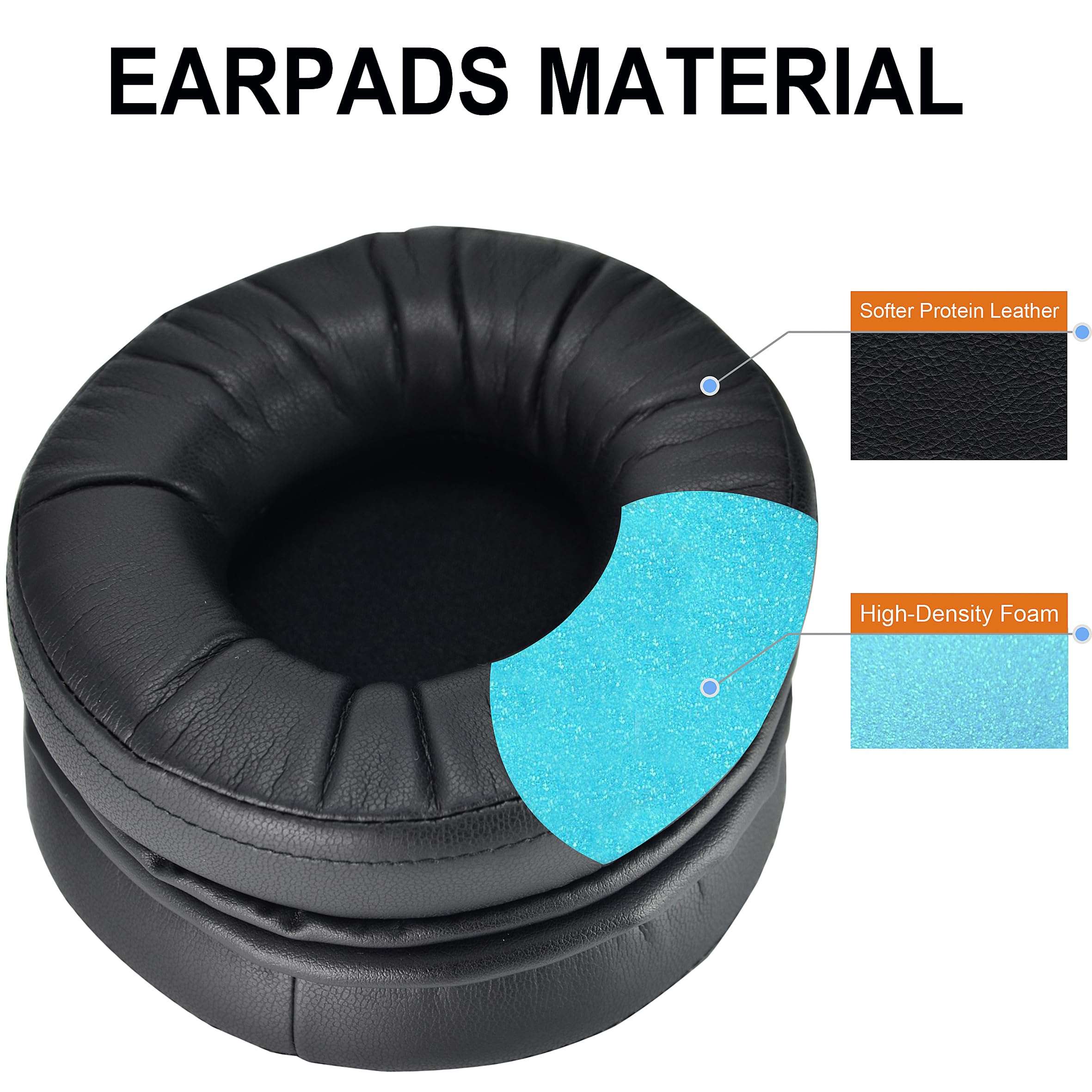K240 Ear Pads defean Replacement Ear Cushion Earpads Pillow Cover Compatible with AKG K240 K550 K551 K553 K241 K241 K272 Headset,Softer Leather,High-Density Noise Cancelling Foam, Added Thickness 4