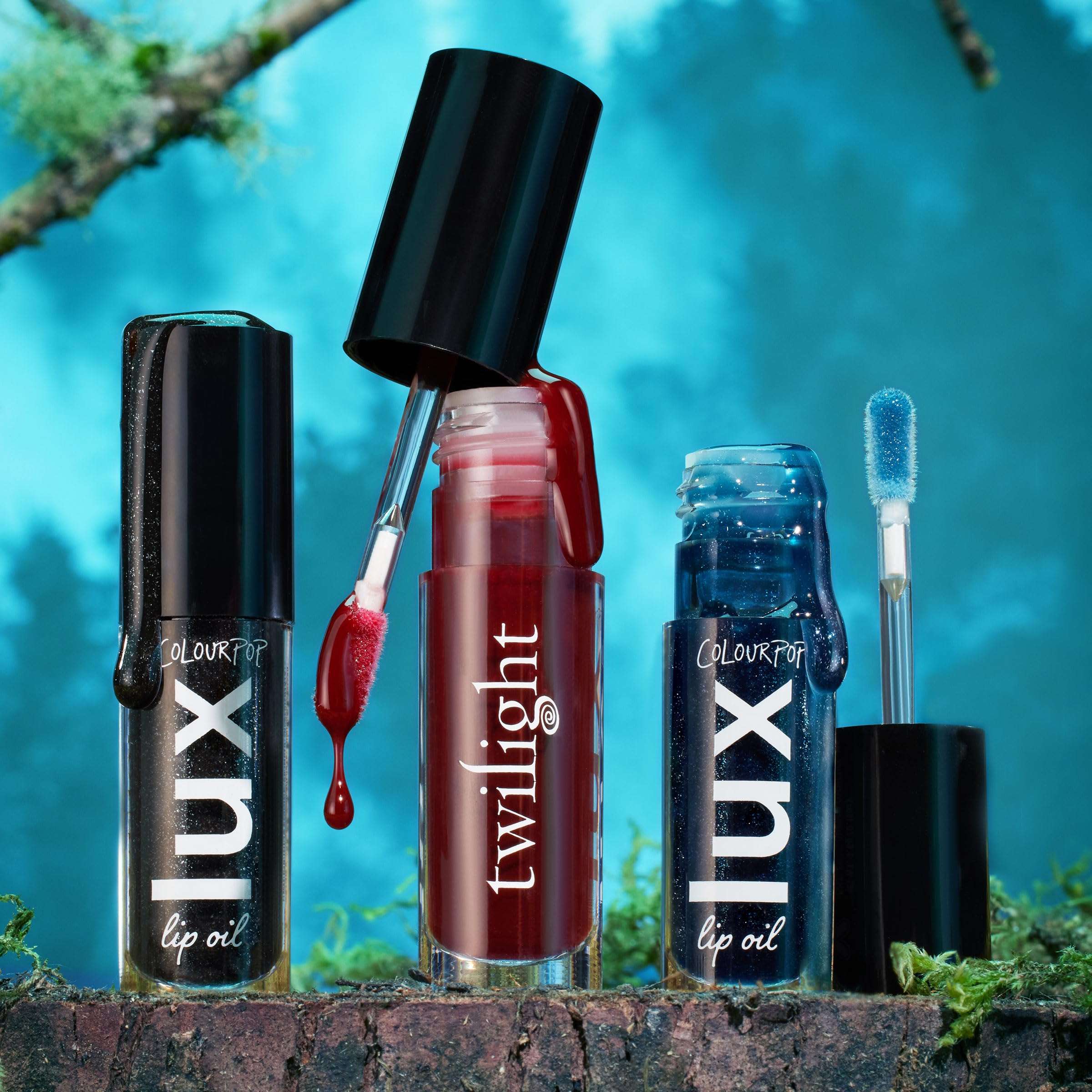 ColourPop x Twilight Lux Lip Oil - Hydrating, Sheer Tinted Lip Oil Formulated with Antioxidant-Rich Chamomile Extract & Calendula Oil - Non-Greasy, Nourishing Blue Lip Oil - Team Edward (0.16 oz) 6