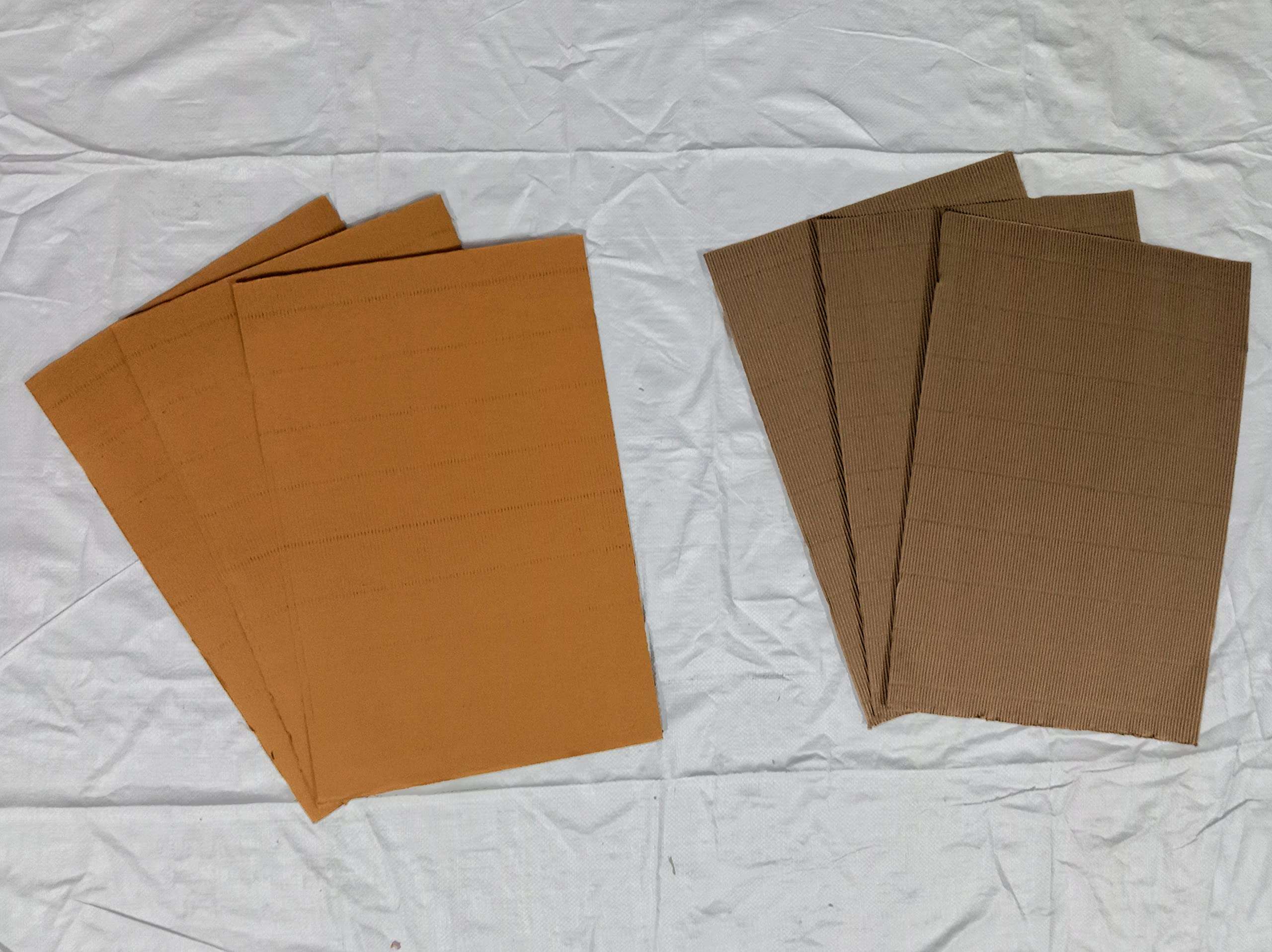 Navjai Corrugated Packing Roll Sheets Carton Sheet Cardboard Sheet Craft-Kraft Paper Sheet Shipping Packaging Sheets for Art E-Commerce Packaging Use Brown 290 GSM (25 Inch X 15 Inch Pack of 20) 5