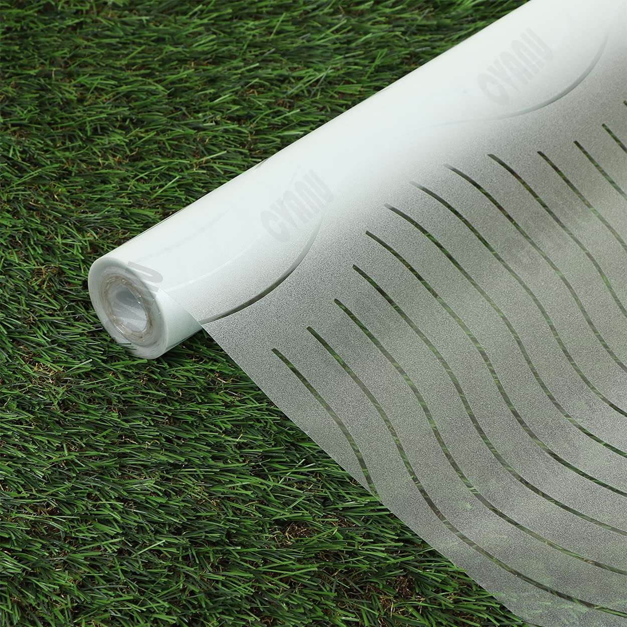 CVANU Window Film Privacy Printed Window Frosting Film Window Sticker Vinyl Sheet for Front Door/Bathroom/Sidelight/Small Windows/Office Meeting Room (24"x175"Pattern22) 1