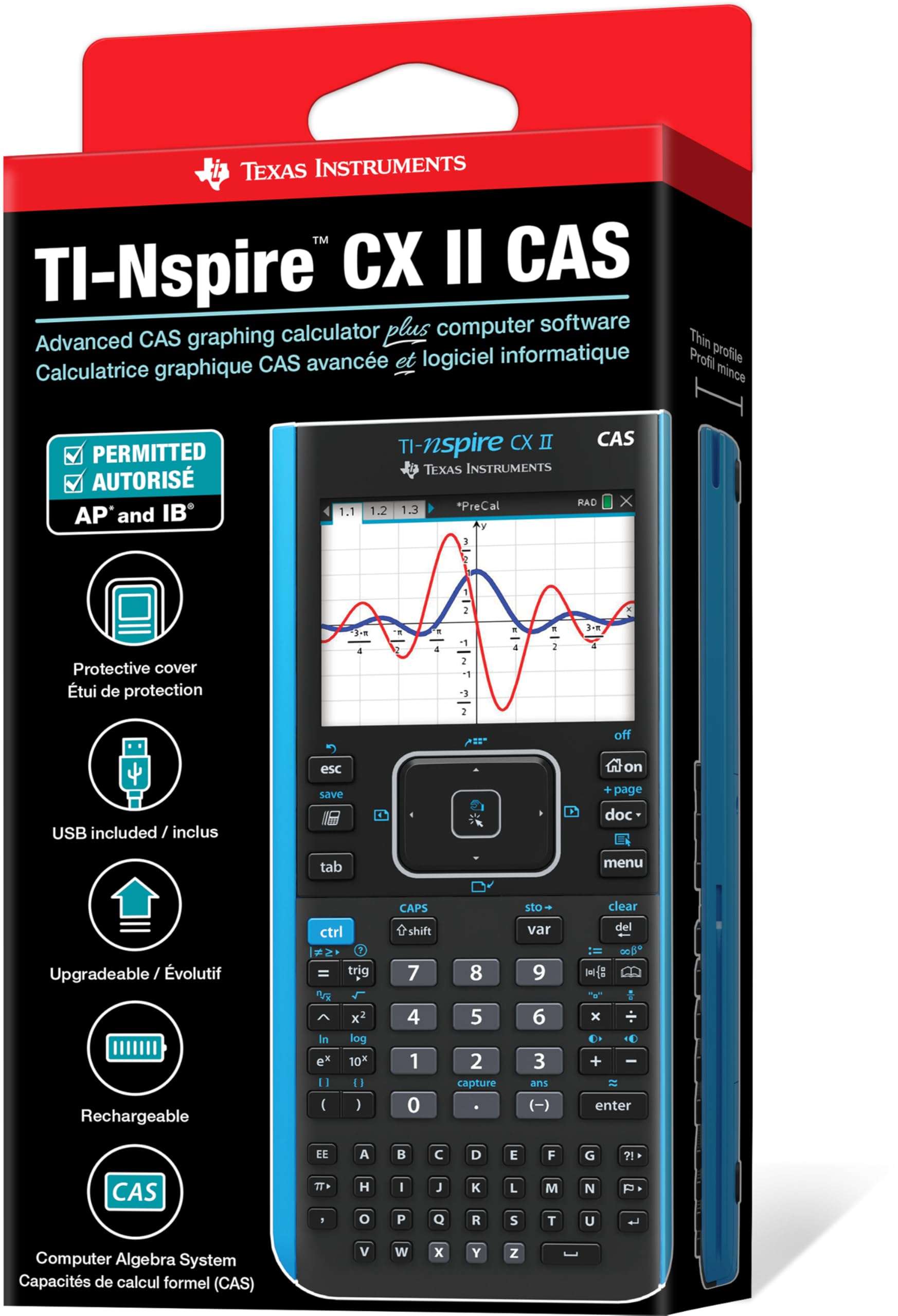 Texas Instruments TI-Nspire CX II CAS Color Graphing Calculator with Student Software (PC/Mac) 6