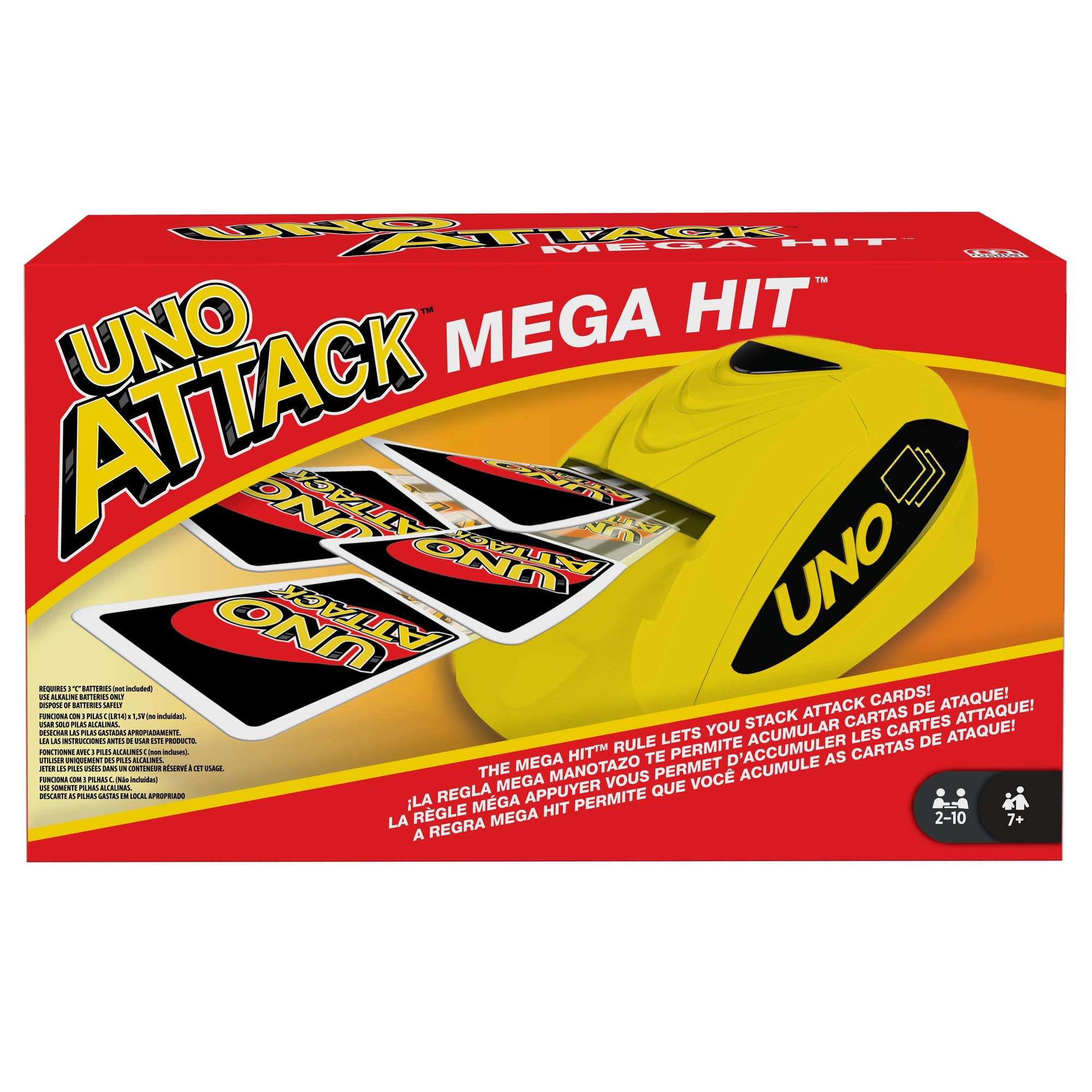 Mattel Games UNO Attack Mega Hit Card Game with Card Shooter, Great for Kid, Adult or Family Game Night, 7 Years and Older 1