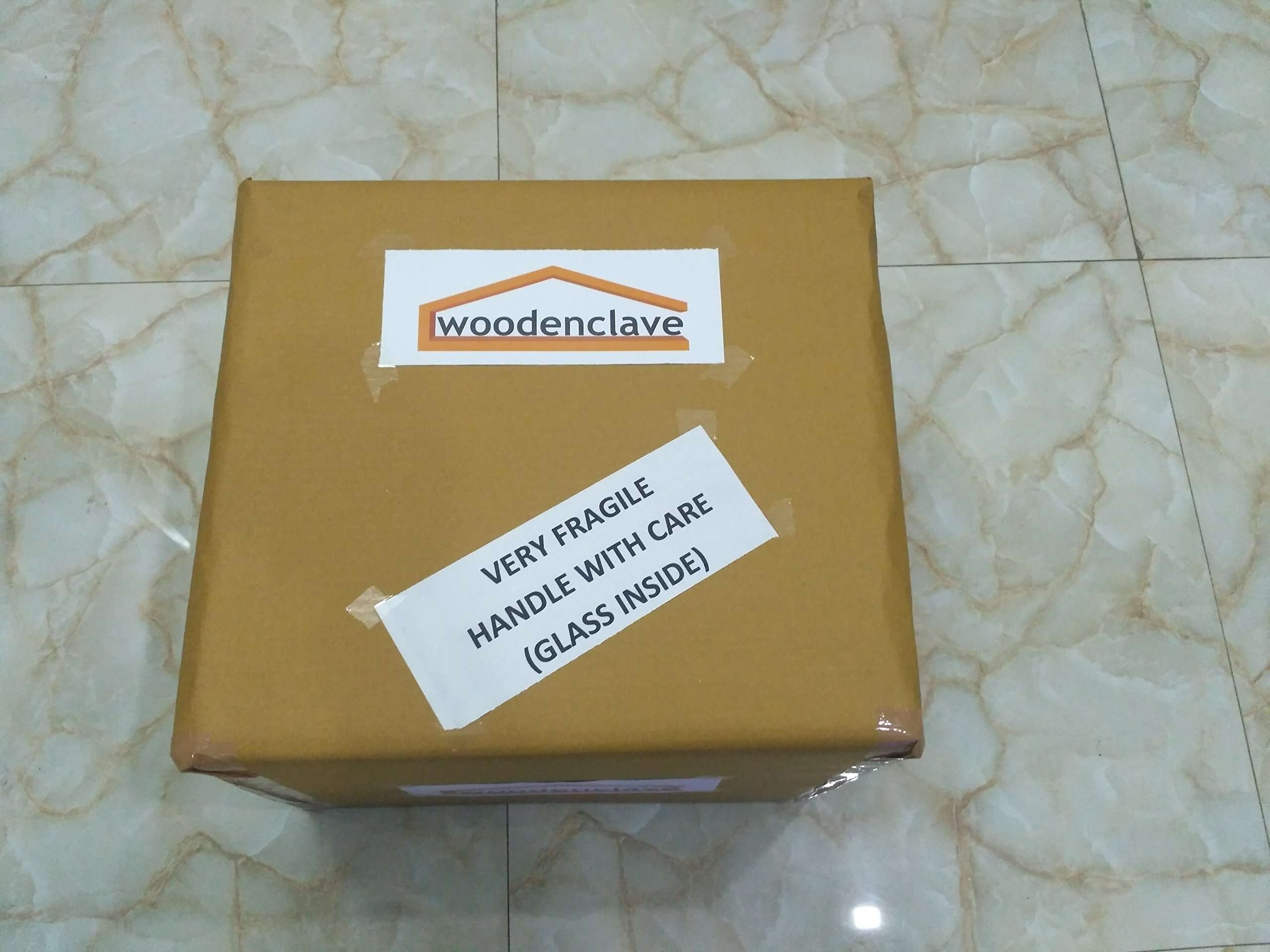 WOODENCLAVE Handcarved Solid Wood Floral Design Wall Mounted Floating Shelf Wooden Wall Double Brackets Shelves Set for Home Living Room Decor - (Brown) 6