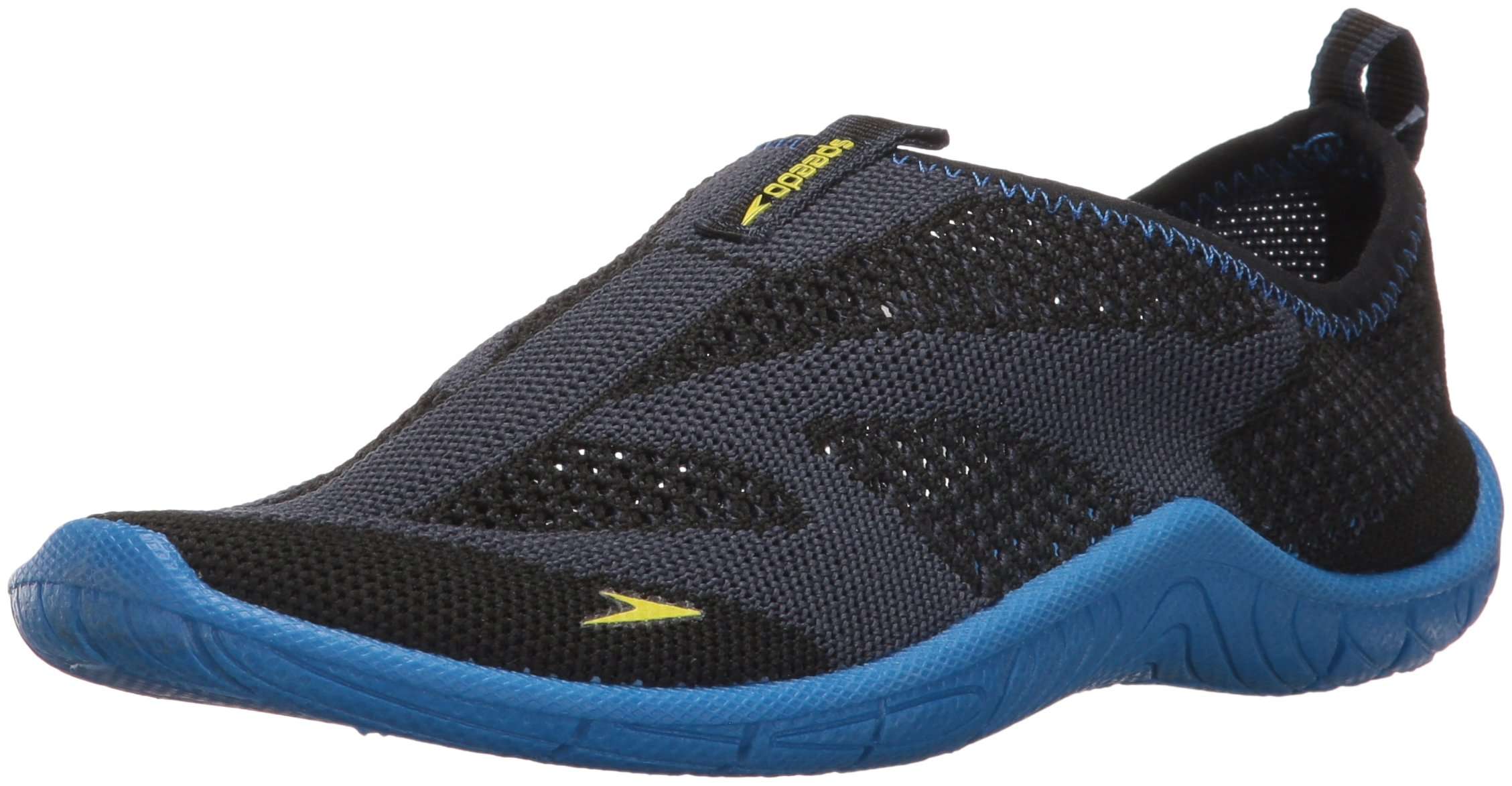 Speedo Unisex-Youth Water Shoe Surf Knit Kids baby-boys,Navy/Blue,3 Little Kid 1