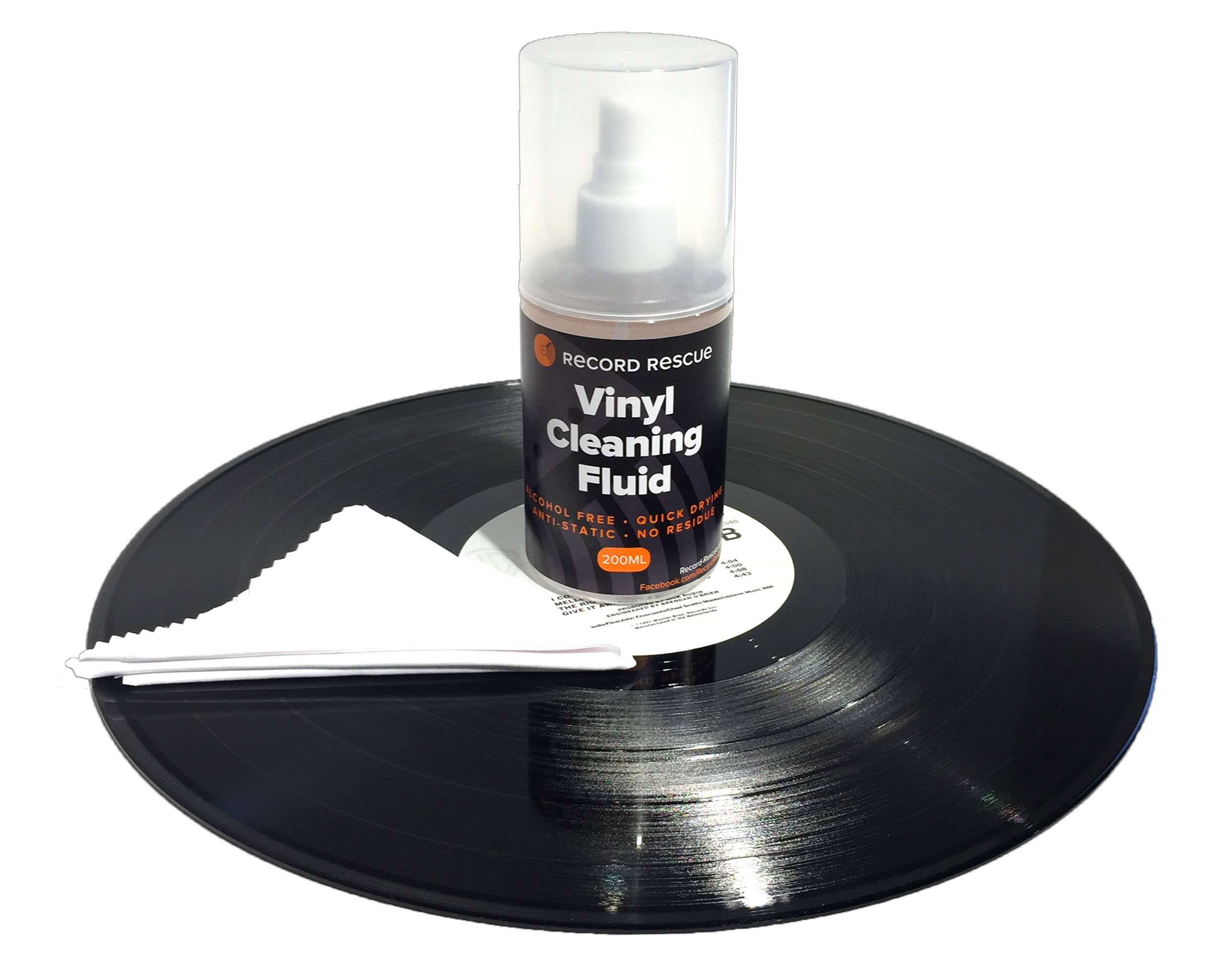 Vinyl Cleaning Fluid & Microfiber Towel - Record Washing Solution (200ml Spray Bottle) | Record Rescue 6
