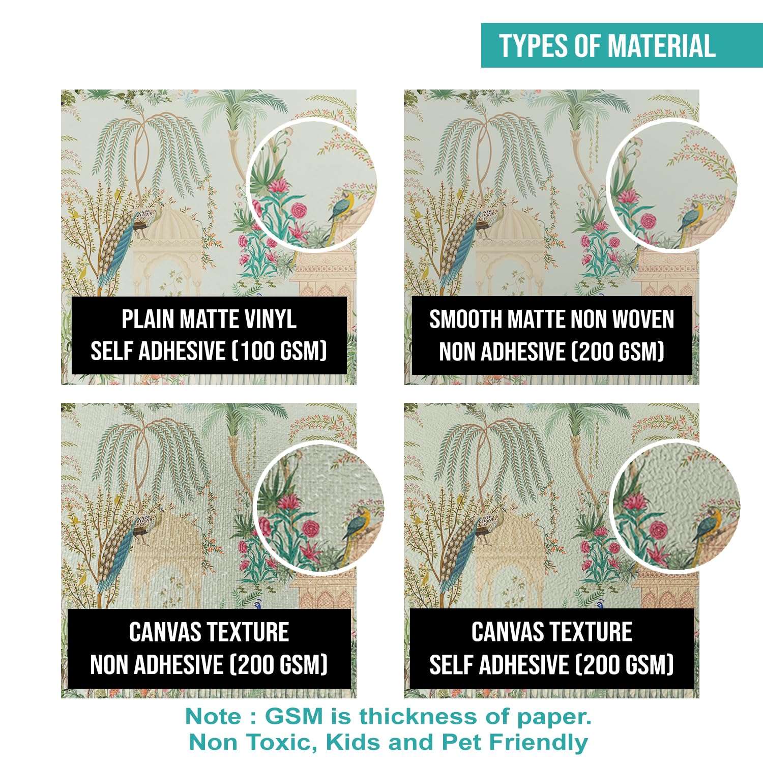 PAPER PLANE DESIGN Kids Room Full Wall Mural Wallpaper-Nursery Wallpaper for Kids Room Living Room Bedroom Wall Decor.(DS-11) (12 X 15 FEET, Canvas Texture - SELF Adhesive) 5