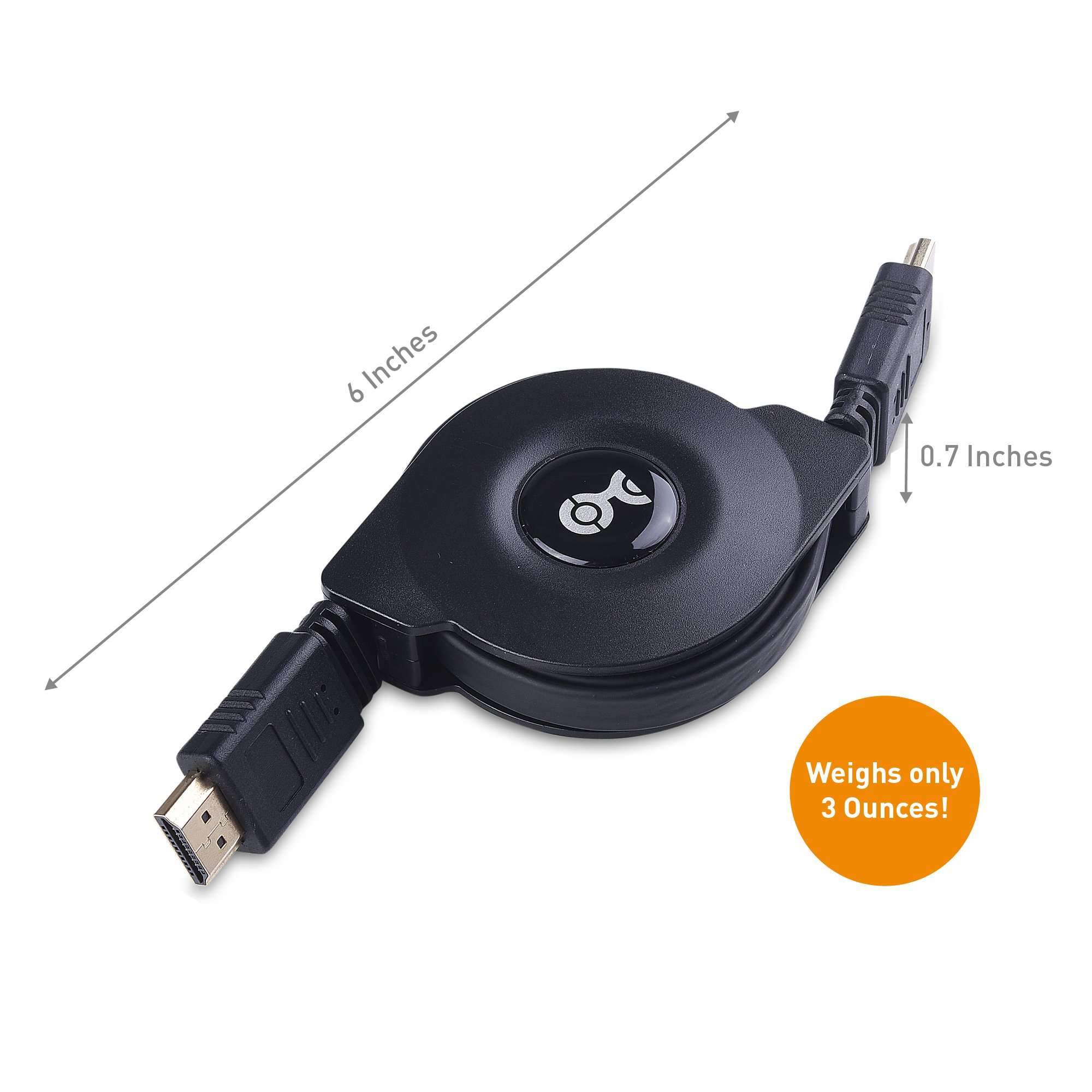 Cable Matters Retractable HDMI Cable with HDR and 4K 60Hz Resolution Support - 3.3 Feet 5