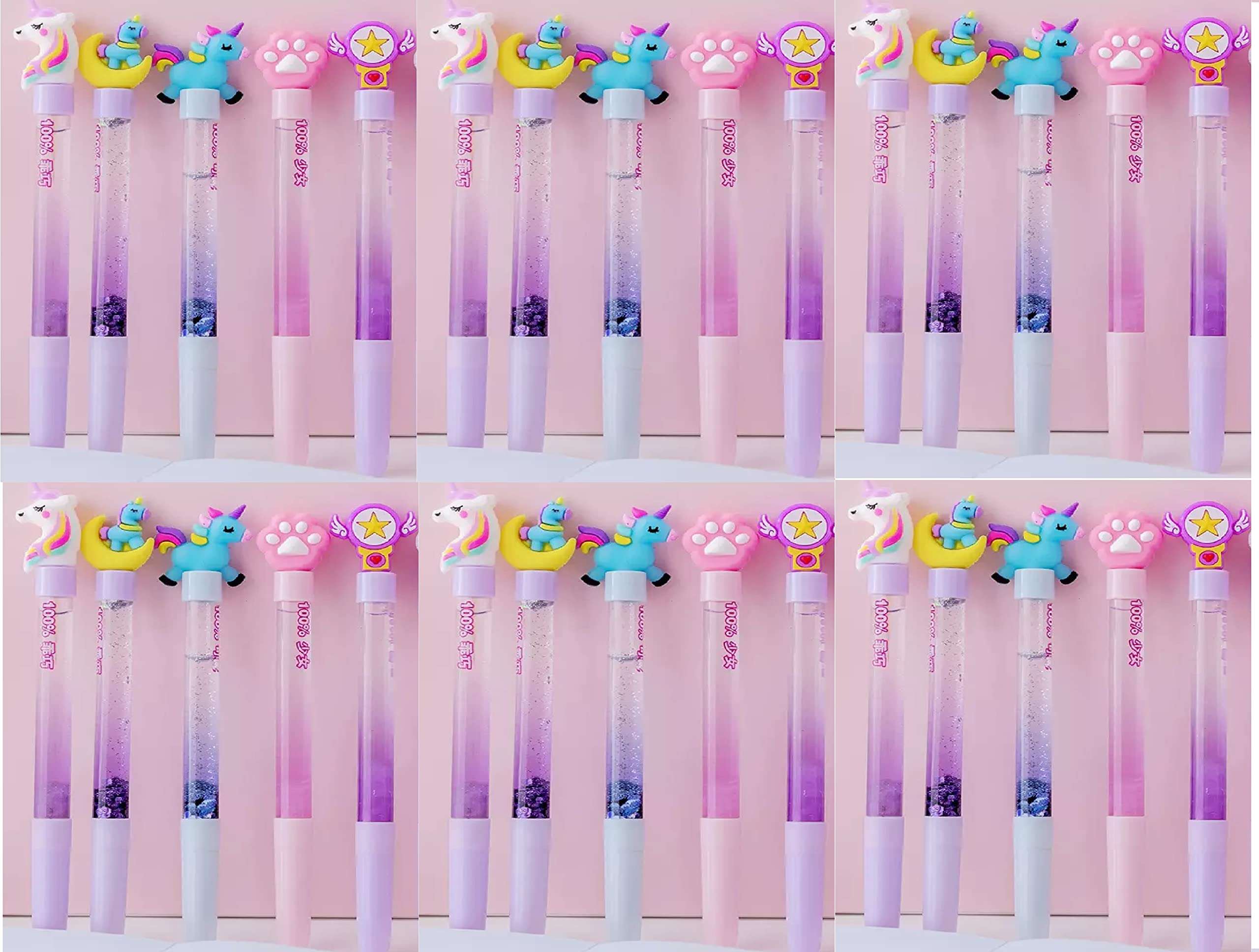 Birthday Return Gifts Glitter Water Pens pen sets For School College Office Gifting Or Collectible for kids children boys girls bags ideas in bulk cradle cermony baby naming function SET OF 50 1