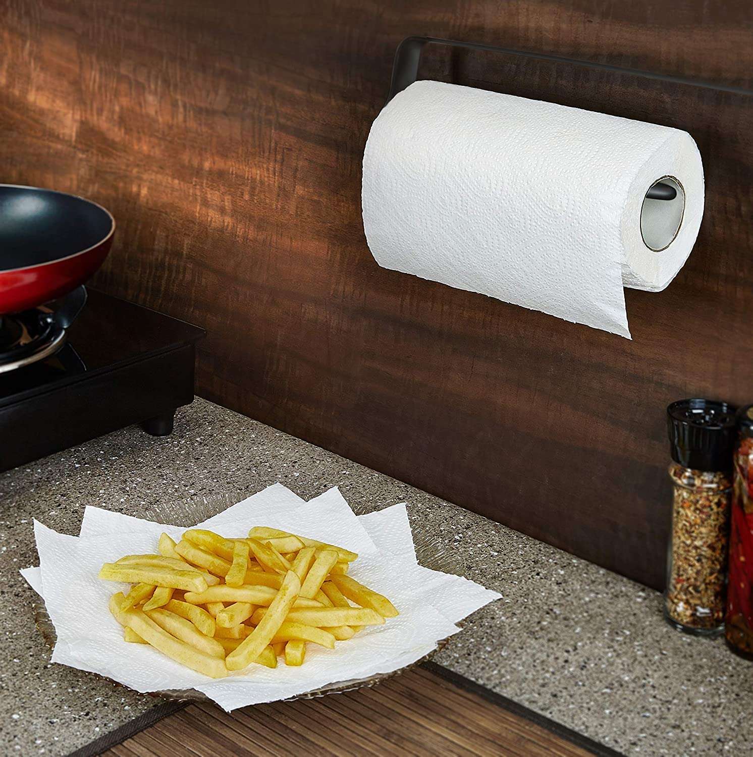 Dhwani Enterprise Kitchen Tissue Paper Towels, 100 Cuts -Pack of 6 WITH CHECK DUSTER CLOTH FREE 4