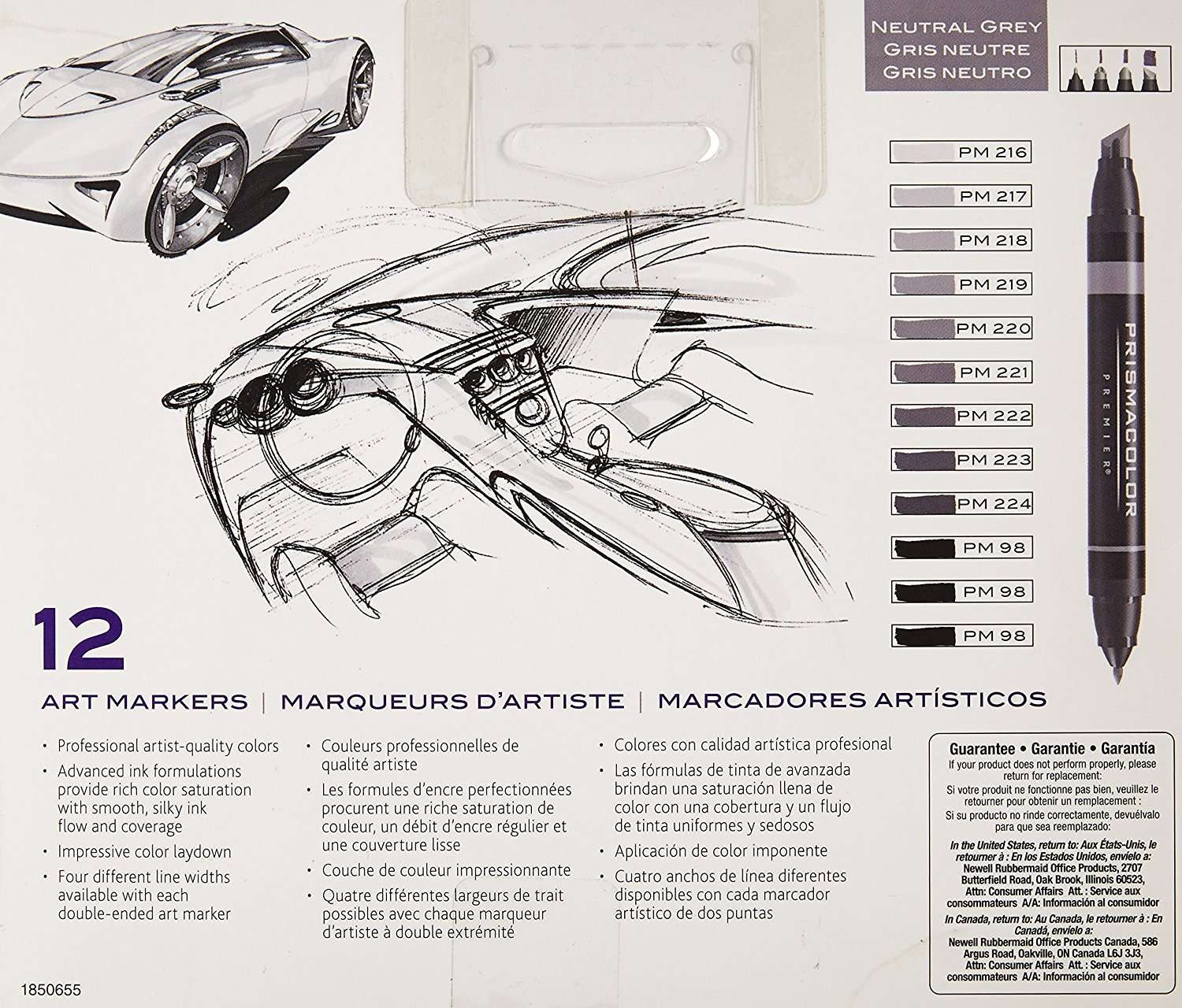 Prismacolor Marker Sets Neutral Grey Set Set of 12 2