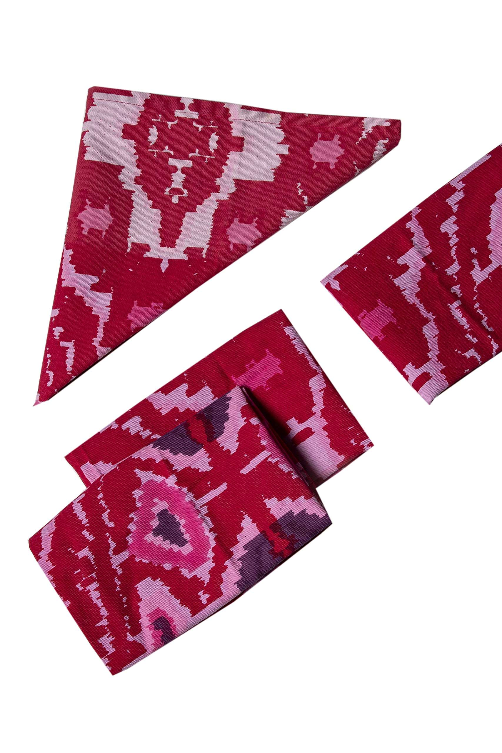 CONTRAST LIVING Punny Hand Block Printed Kitchen Towel/Dish Towel/Hand Towel Multi Color Set of 3 Pcs 3