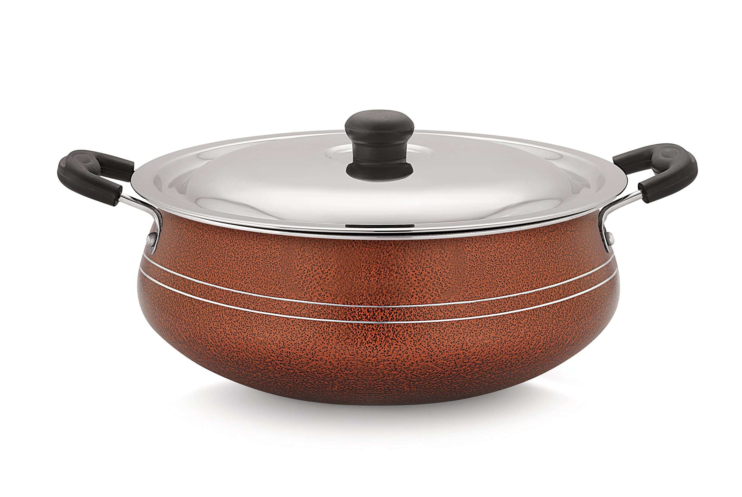 Sonu Elite Series IB Gravy Pots, Non-Stick cookware, Induction Base, Even Heat Distribution, Strong Handles, Thickness - 2.6 MM (Elite Series - IB Gravy Pot, Capacity - 4900 ML) 5