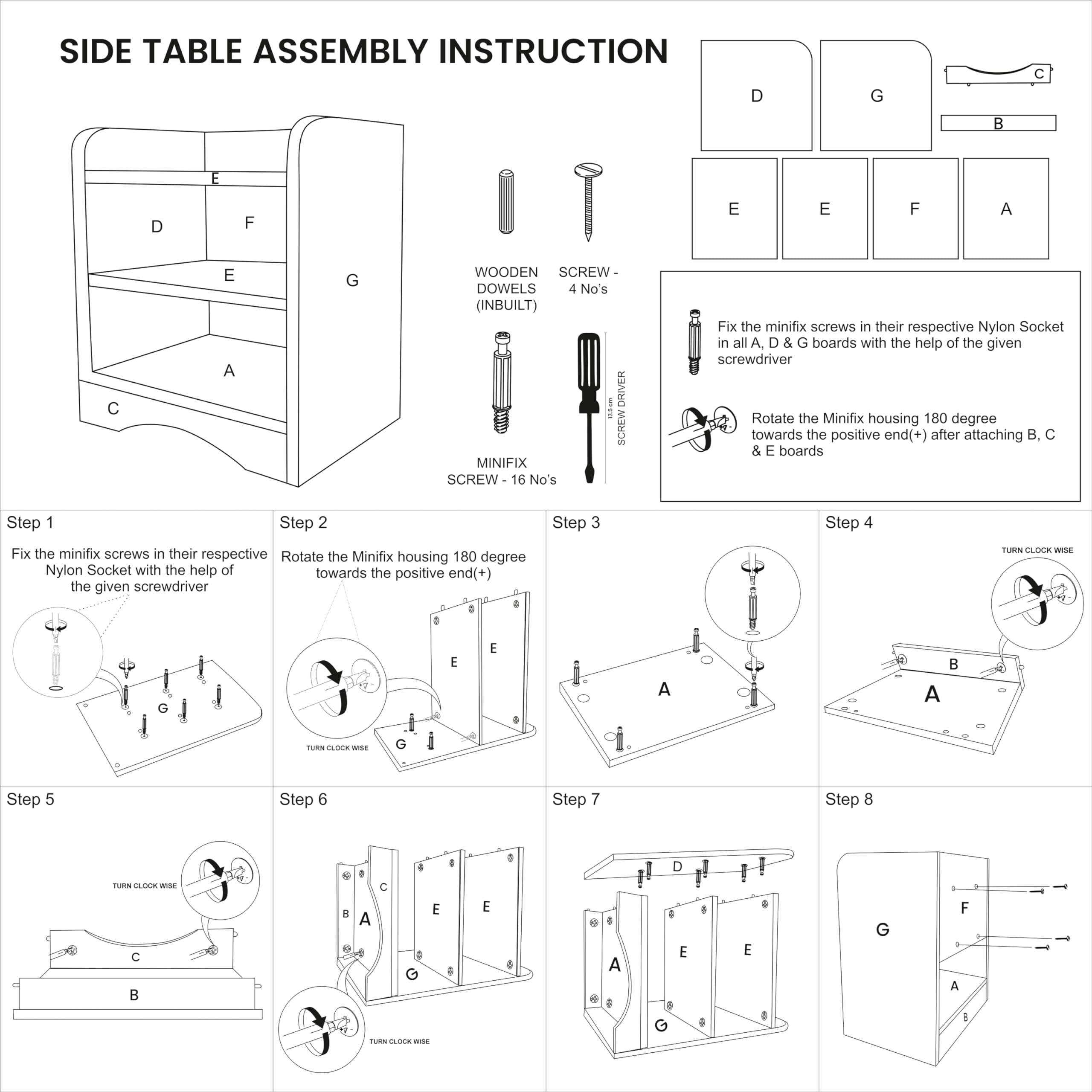 ABOUT SPACE Wooden Side Table - Night Stand & End Table Organiser - 2 Tier Shelf Space Saver Storage Organizer - Bedside Furniture for Bedroom,Living Room,Hallway(L 40 x B 30 x H 46 cm,Lemon Oak) 5