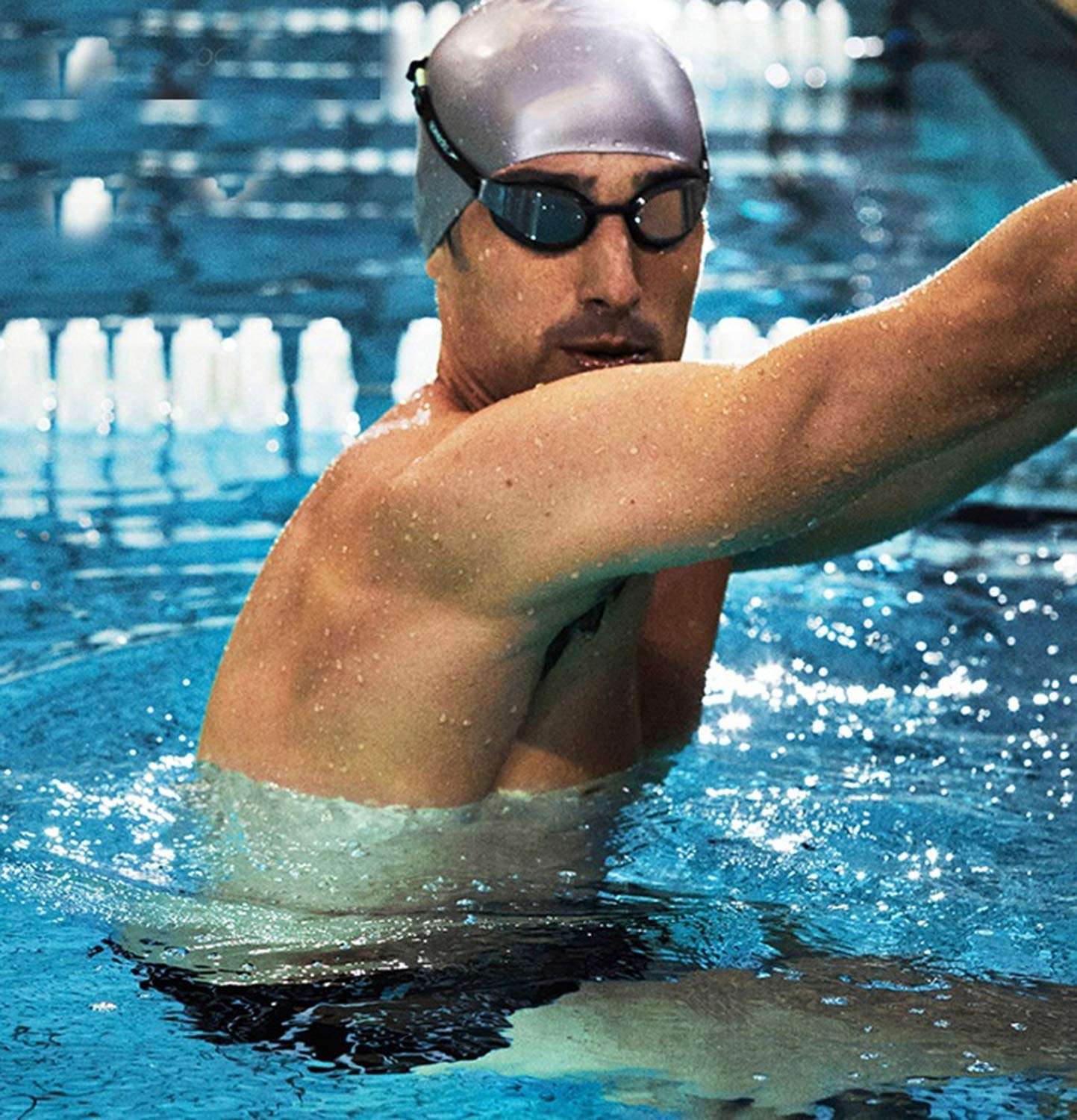 Majik Lightweight Silicone Solid Leakproof Swimming Cap for Kids Boys and Girls for Swimming Pool Or Shower Use 15 Grams Multicolor Pack of 1 5