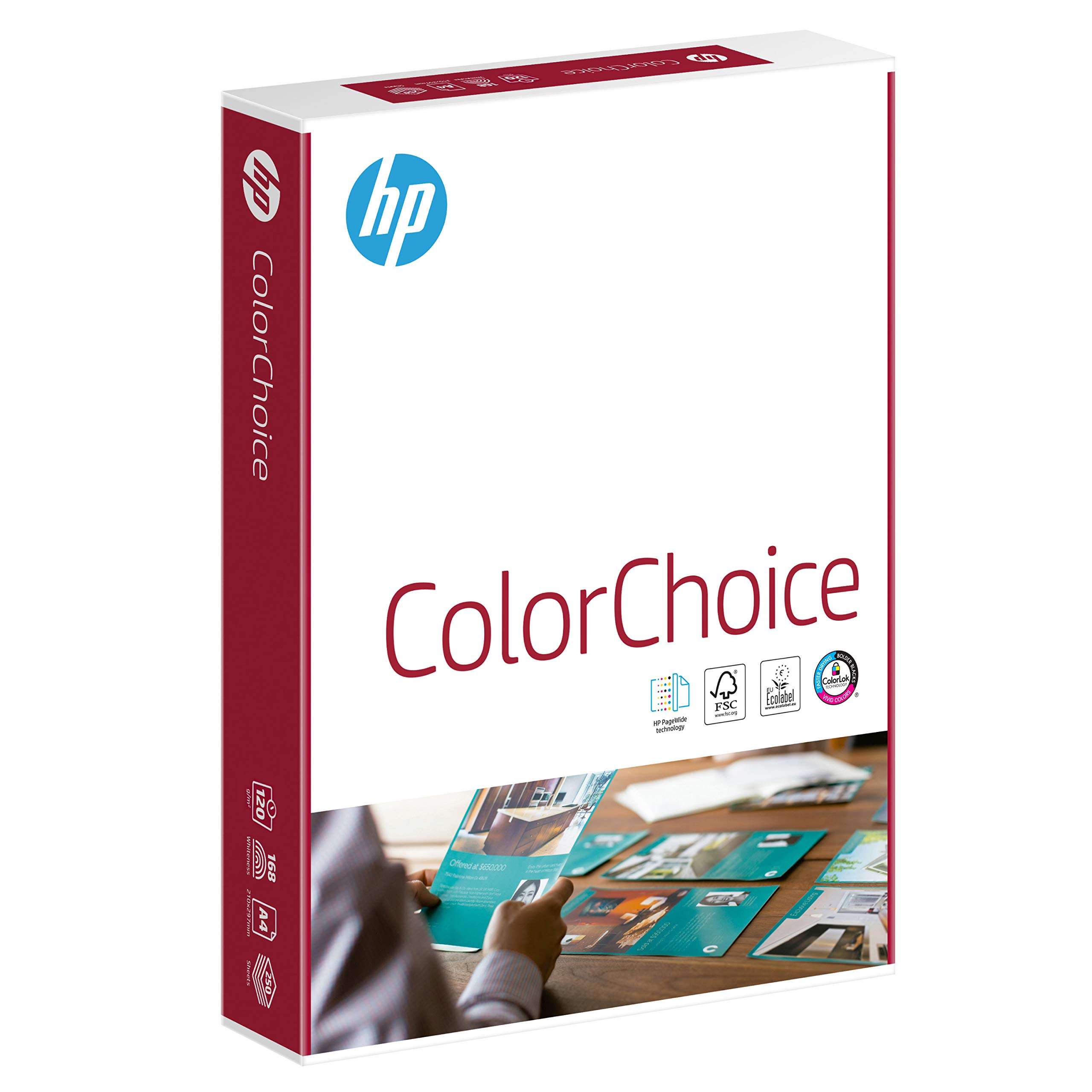 HP Papers CHP752 120GSM A4 Color Laser Paper, 500 Sheets, White 1