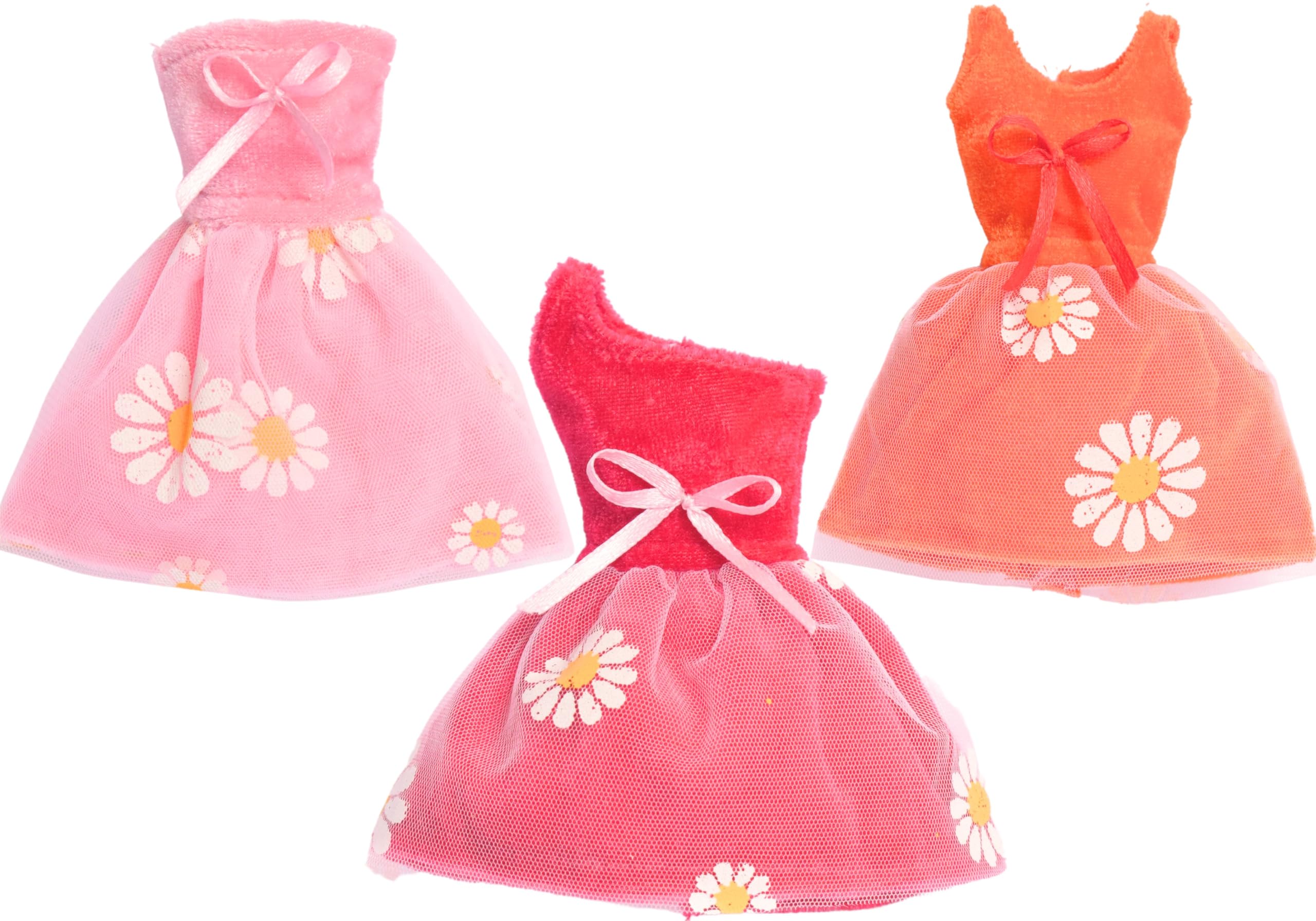 El Figo Doll Clothes, Dresses and Accessories Set Featuring 3 Printed Outfits with Accessories (Tailored Doll Dress for 29 c.m Tall Toy)