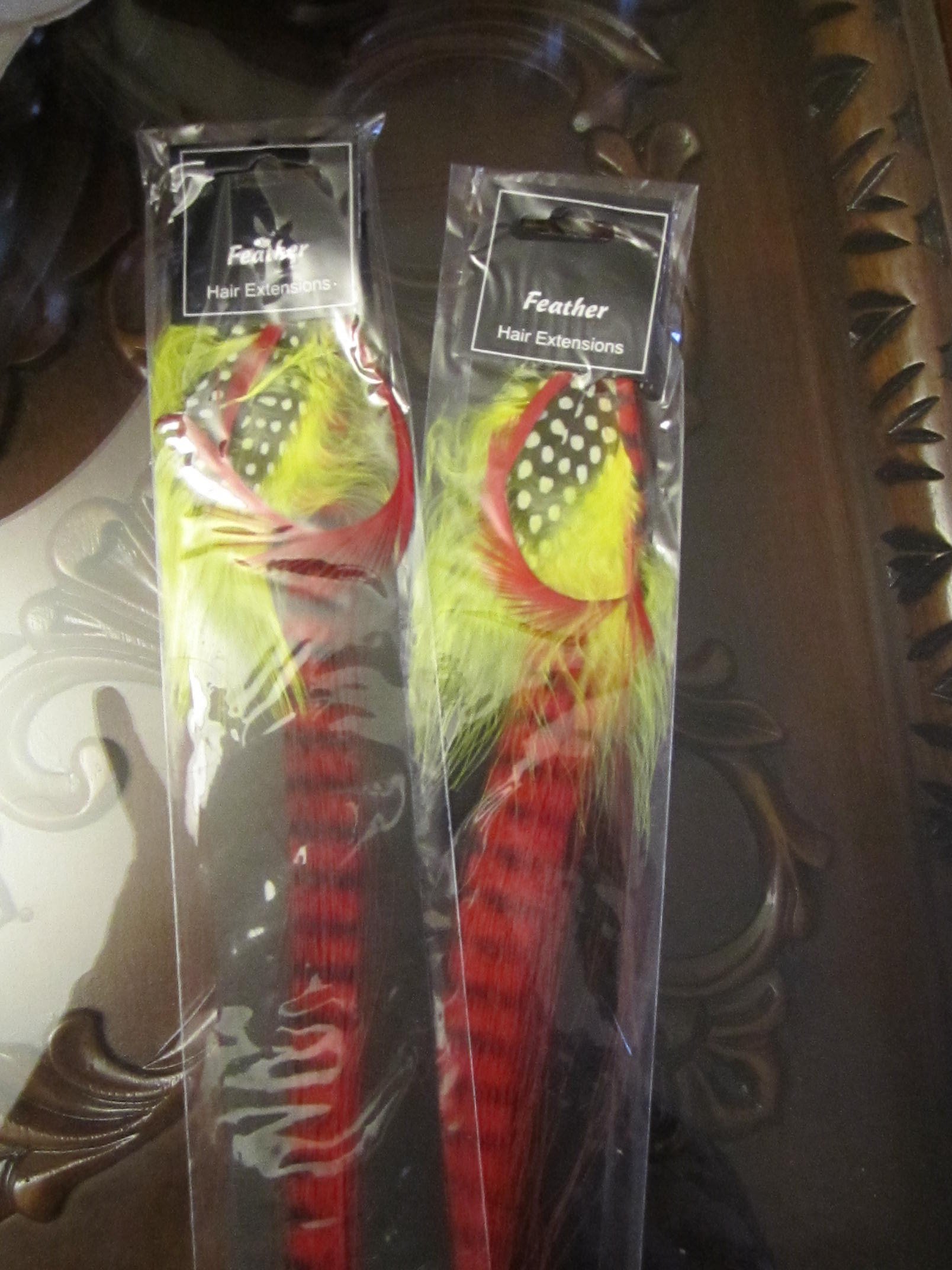 Feather Hair Extensions Clip-in-synthetic Hair Extensions (Assorted Colors)