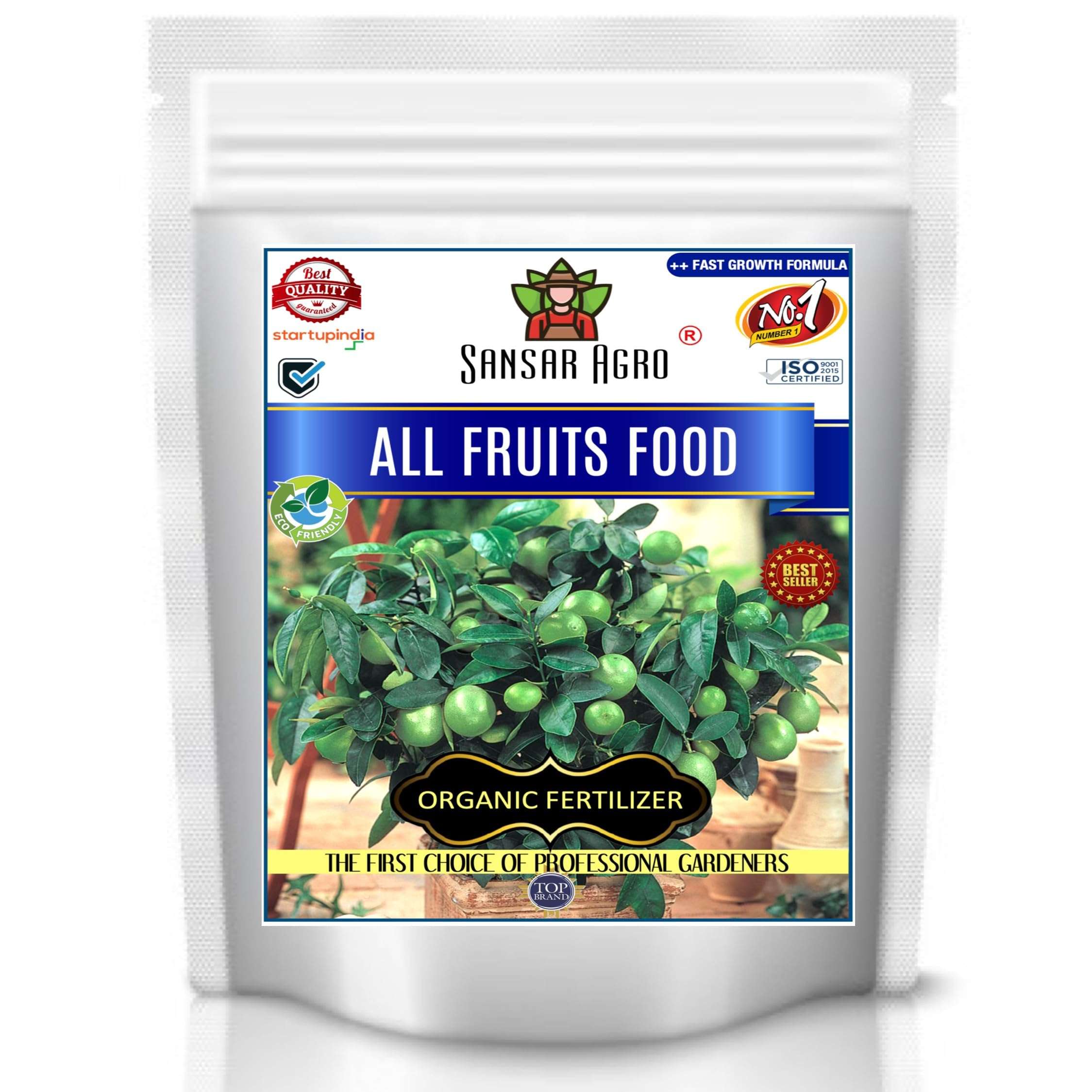Sansar Agro® All fruits Food, Essential Organic Fertilizer for fruit Plants, Double Filtered with All Required Nutrients and Active Micro-Organism for heavy flowering (5 kg) 1