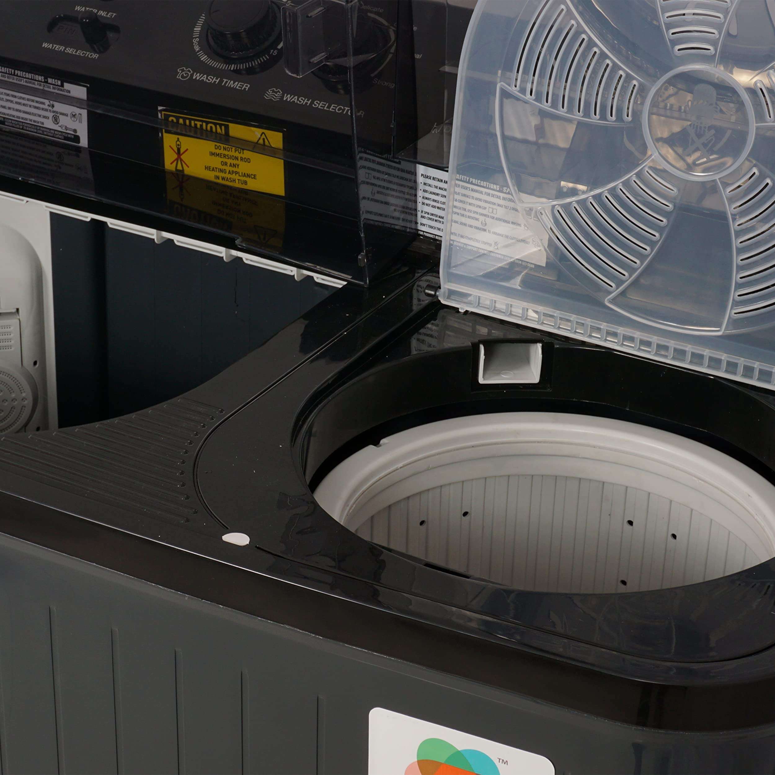 Lloyd Havells-Lloyd 11 Kg 5 Star Semi-Automatic Top Load Washing Machine (GLWMS11ADGMA Vibrant Grey Tub with Black Base & Dark Grey Control Panel ) 6