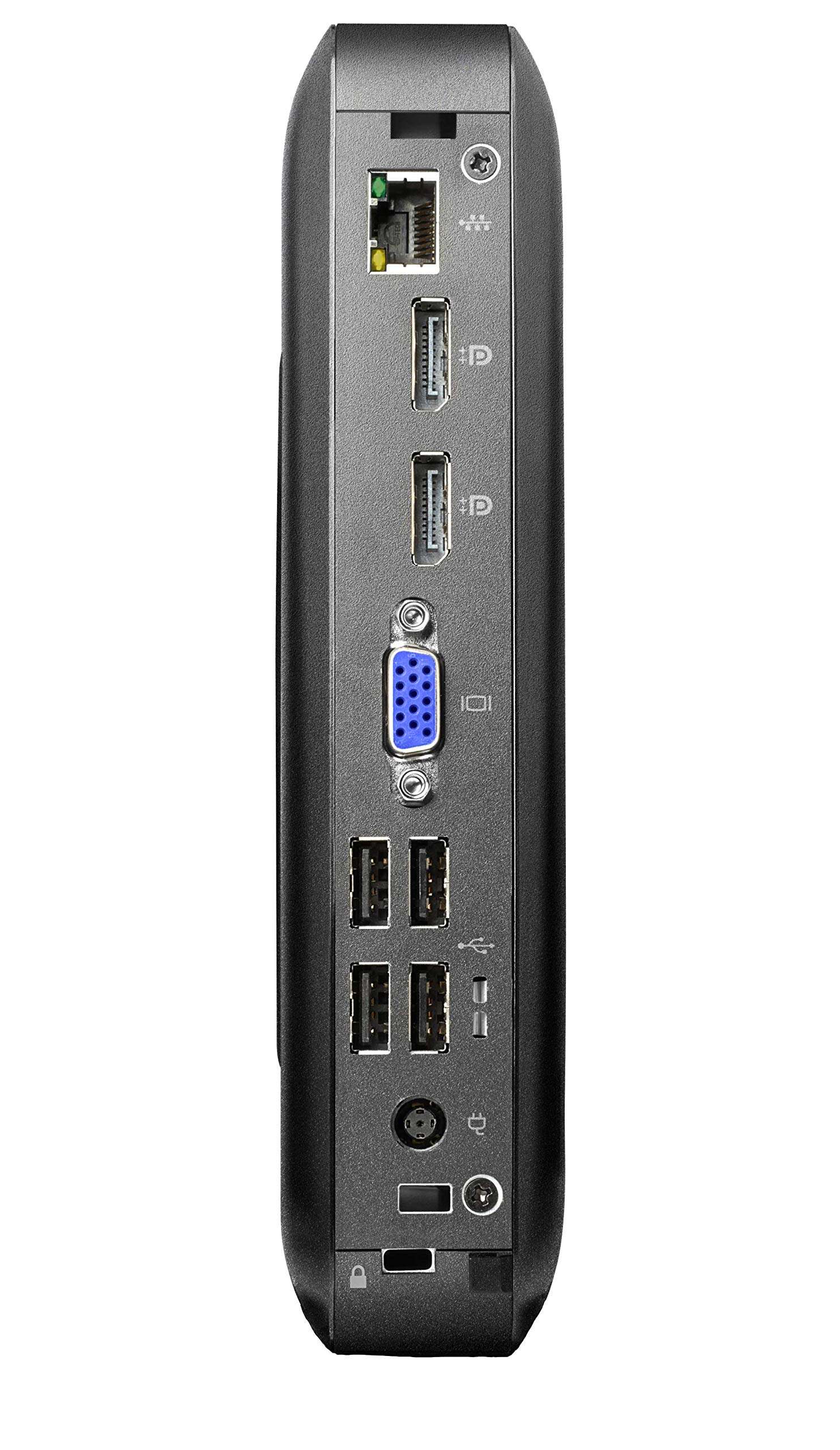 HP t520 Flexible Thin Client, AMD GX-212JC Dual-Core@1.2GHZ, 4GB DDR3, 8GB SATA SSD, in Black (Renewed) 4