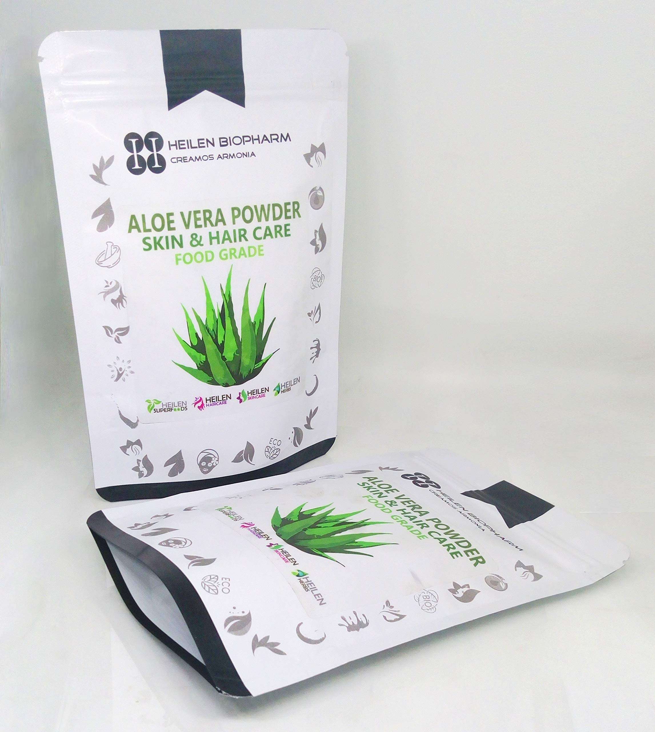 Heilen Biopharm Aloe Vera Leaf Powder For Skin & Hair Improvement - 400 gram Pack of 1 4