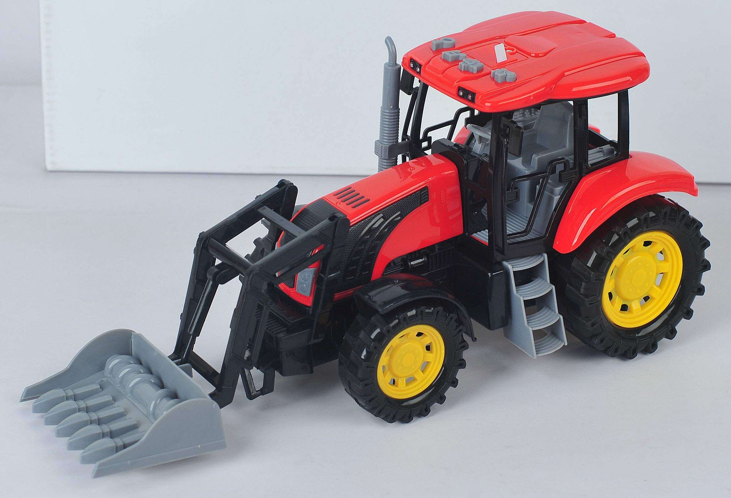 Frog Earth Moving Tractor Medium, Touch Control Method - Red, Kids 5
