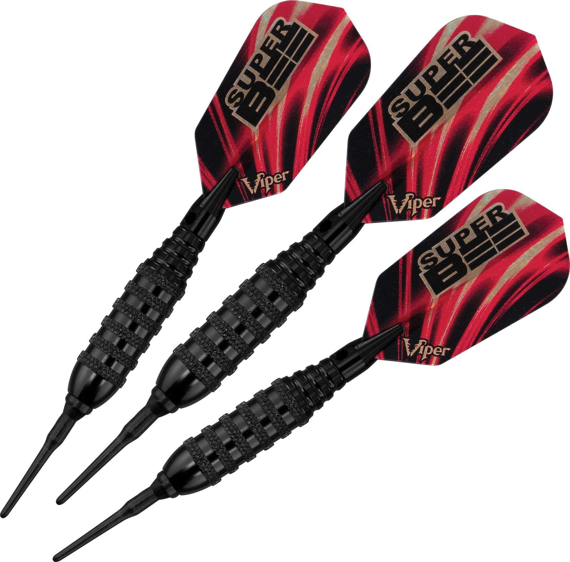Viper Super Bee Soft Tip Darts: Black Coated Brass, 16 Grams 1