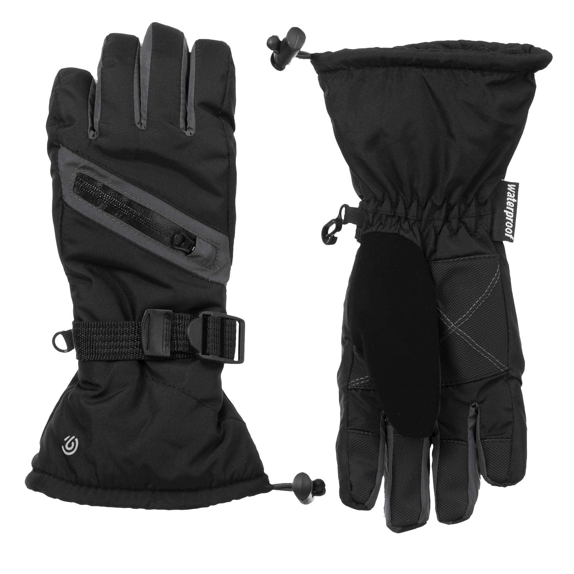 C9 Champion unisex child C129a Cold Weather Gloves, Black, Boys 4 7 US 2