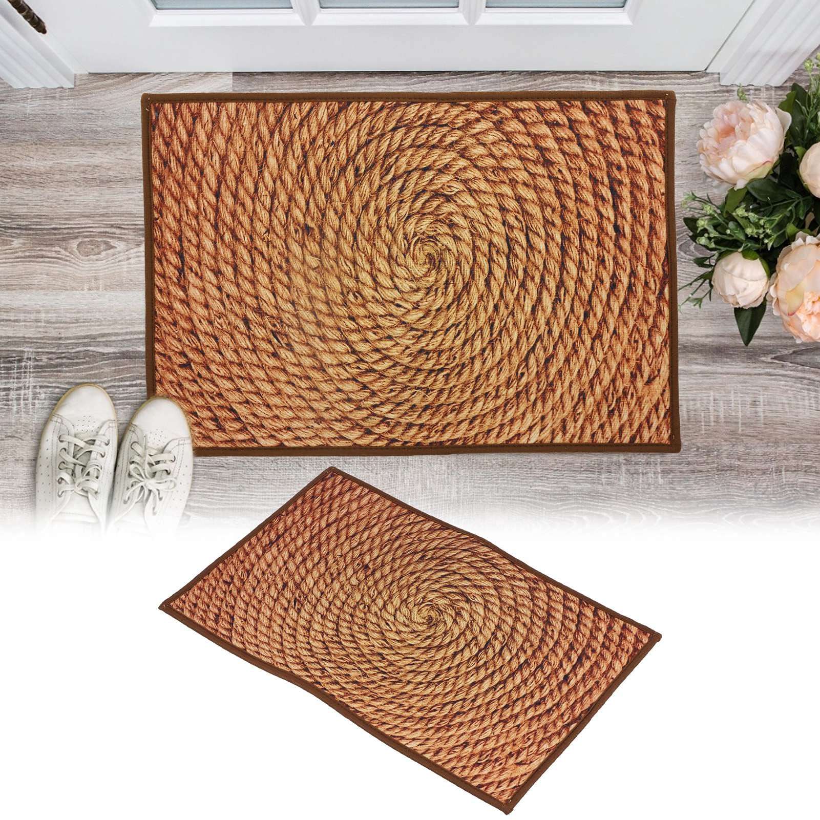 Indoor Carpet, Non Slip Absorbent Bath Rug Good Air Permeability Wear Resistant Soft Comfortable Fabric for Bedroom for Kitchen for Bathroom 2