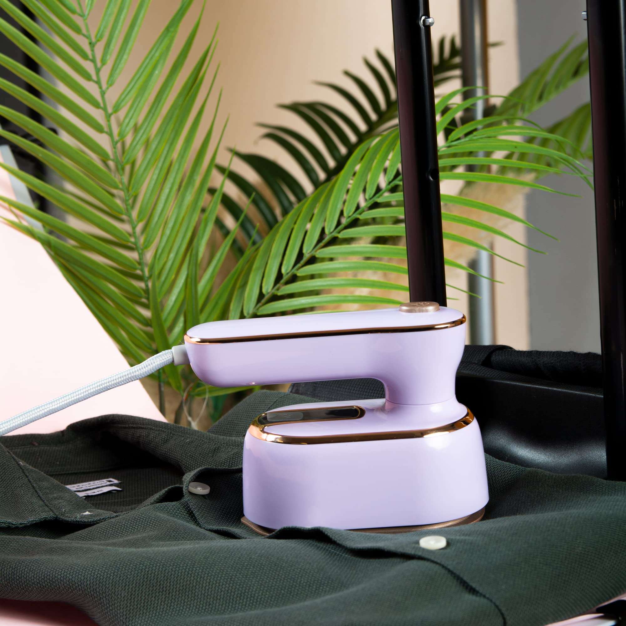 IronSteam 2-in-1 Portable Iron & Steamer for Clothes – Handheld Travel Steam Iron Garment Steamer Fabric Wrinkle Remover – Fast Heat-Up, High-Density Steam 5