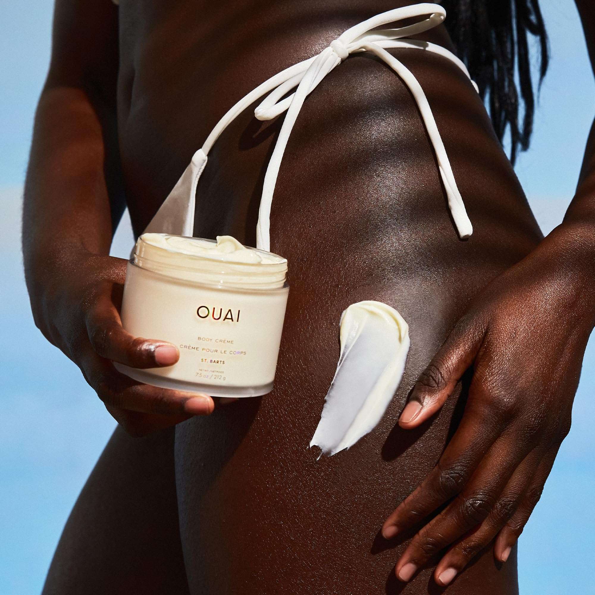 OUAI St. Barts Body Cream Bundle - Hydrating Body Cream with Cupuaçu Butter, Coconut Oil and Squalane - Softens Skin and Delivers Healthy-Looking Glow - Sulfate-Free Skin Care (2 Count, 7.5 Oz/3.4 Oz) 5