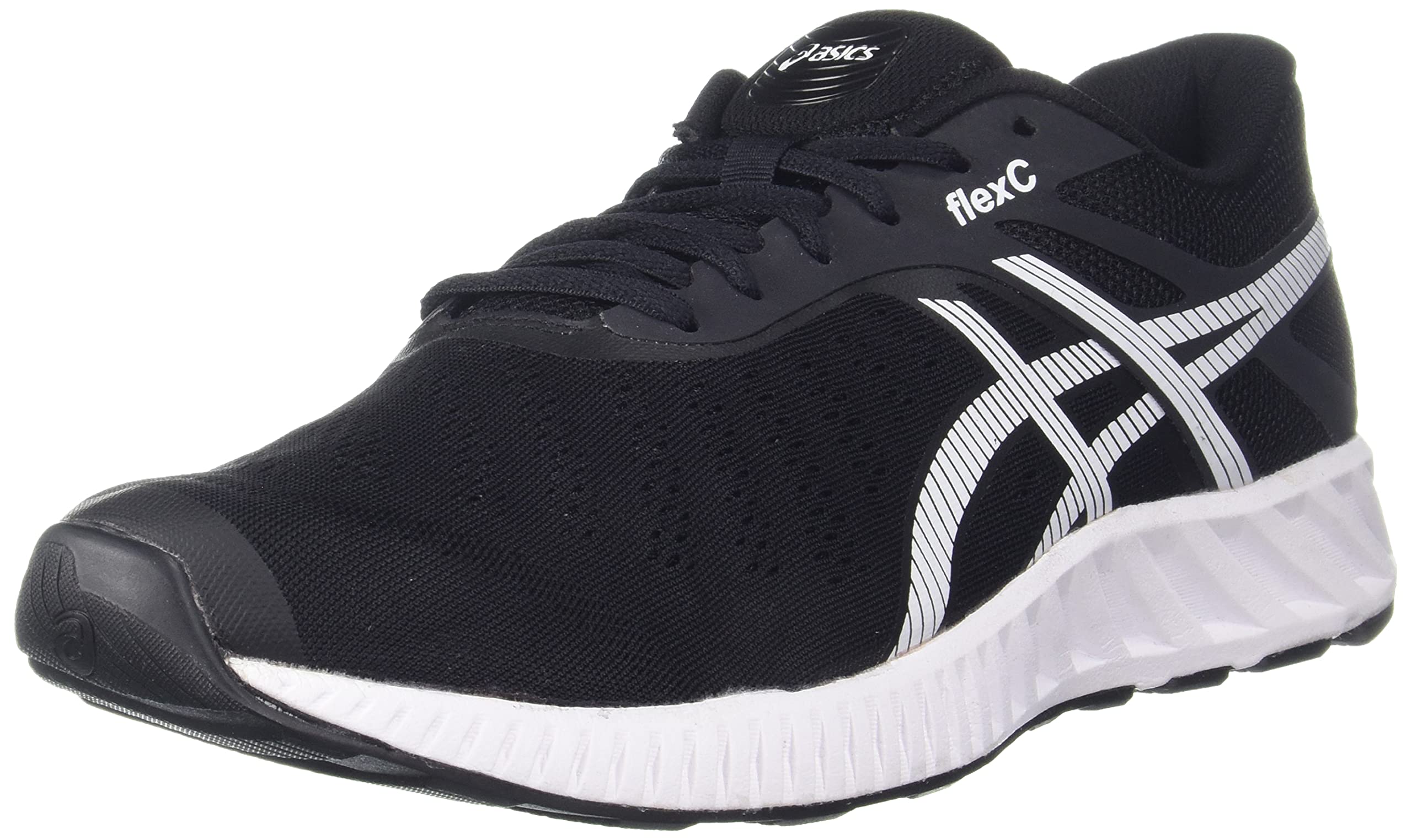ASICS Mens FLEXC Black/White Sneaker - 6 UK (1201A275.001)