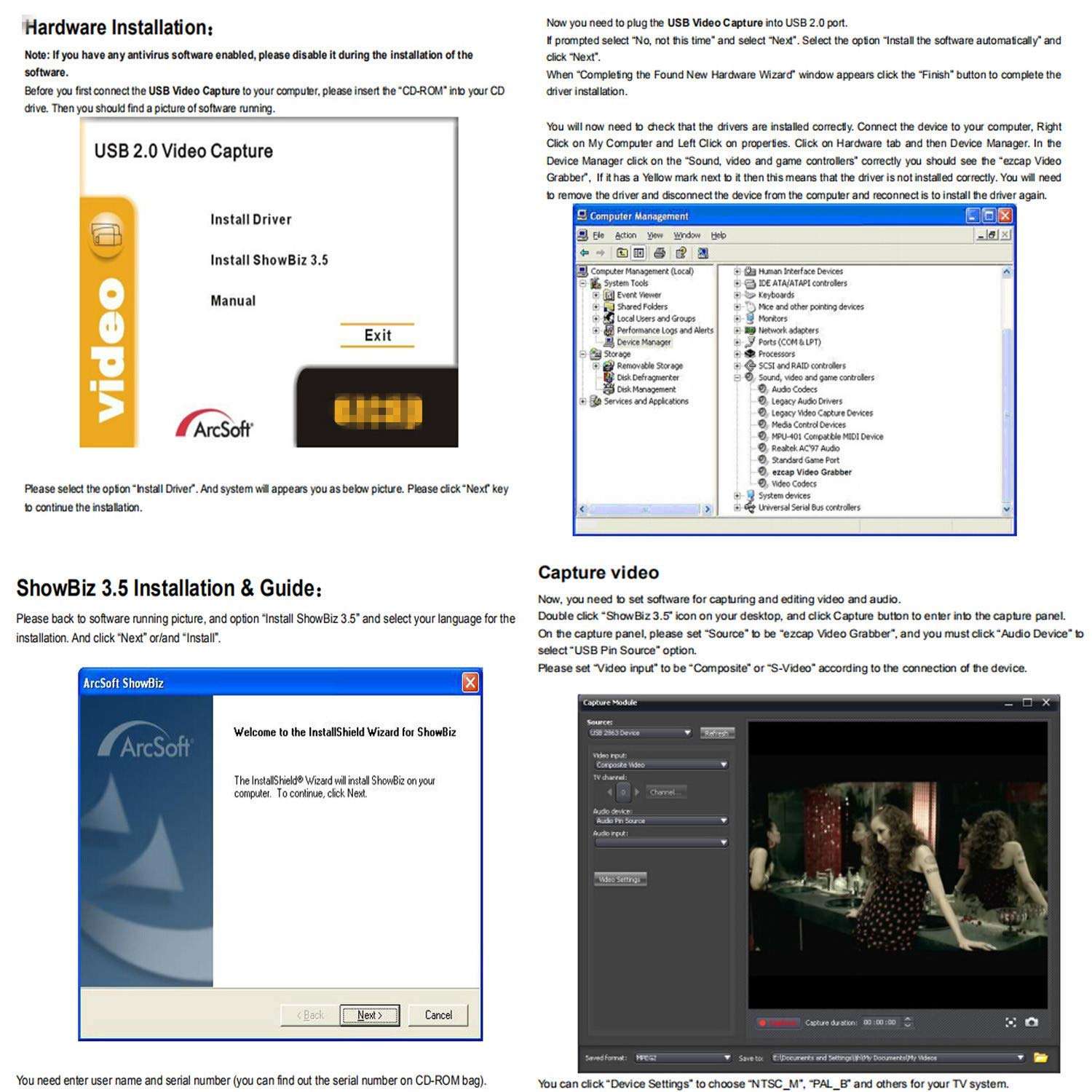 Andthere VHS to Digital Converter for Windows 10, USB2.0 Video Audio Capture Card, VHS to DVD Converter 5