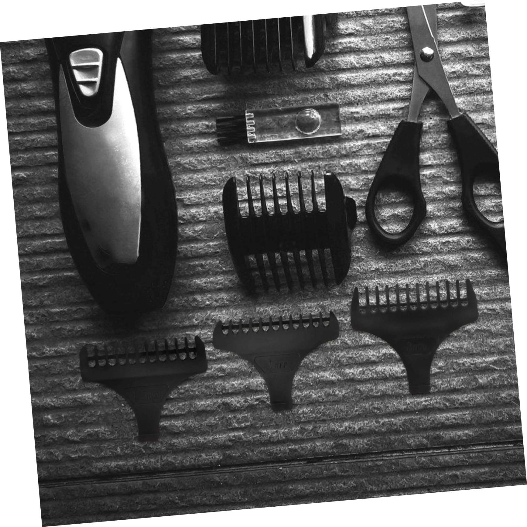 Didiseaon Clipper Oil Comb Set Tail Comb Hair Clipper Oil Hair Clipper Comb Cutting Trimmers Guide Combs 3mm/1mm/1.5mm Barber Accessories 5