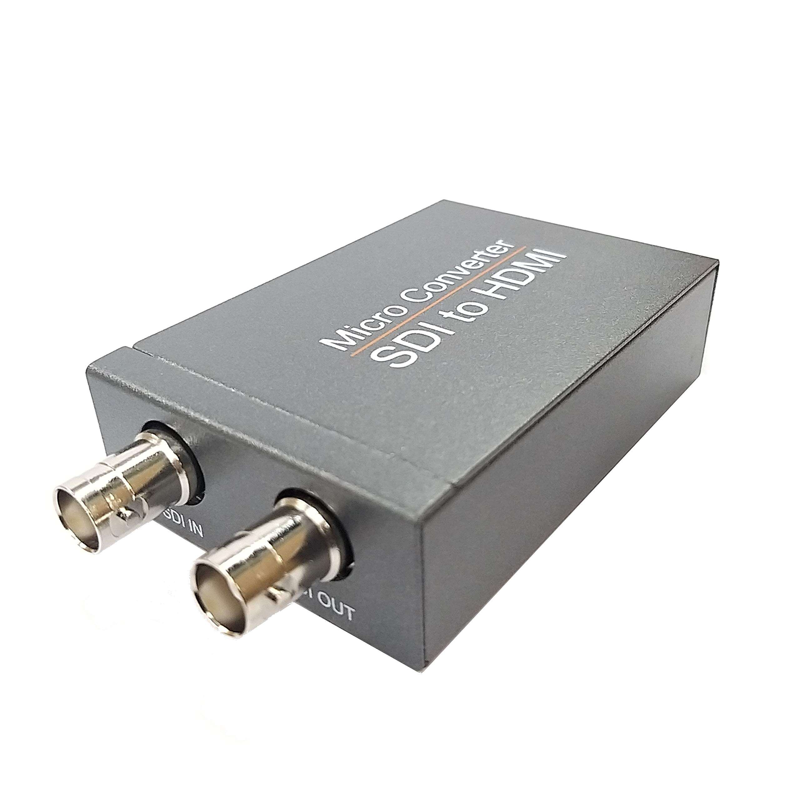 YOTOCAP 1080P SDI to HDMI Adapter Converter for CCTV SD HD and 3G SDI Signals to HDMI Adapter Female BNC to HDMI SDI Signals Display on HDMI 4